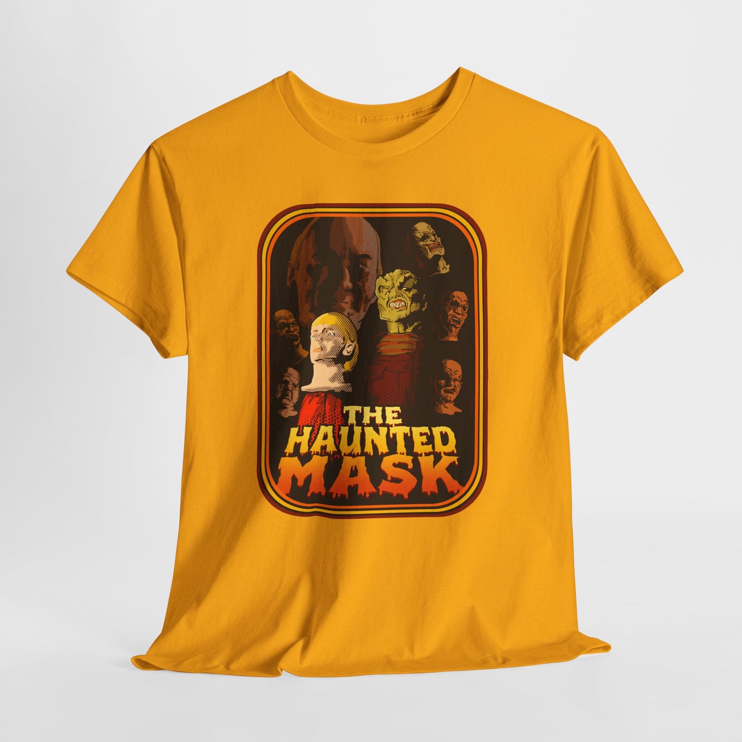 Haunted Mask Unisex Heavy Cotton Tee