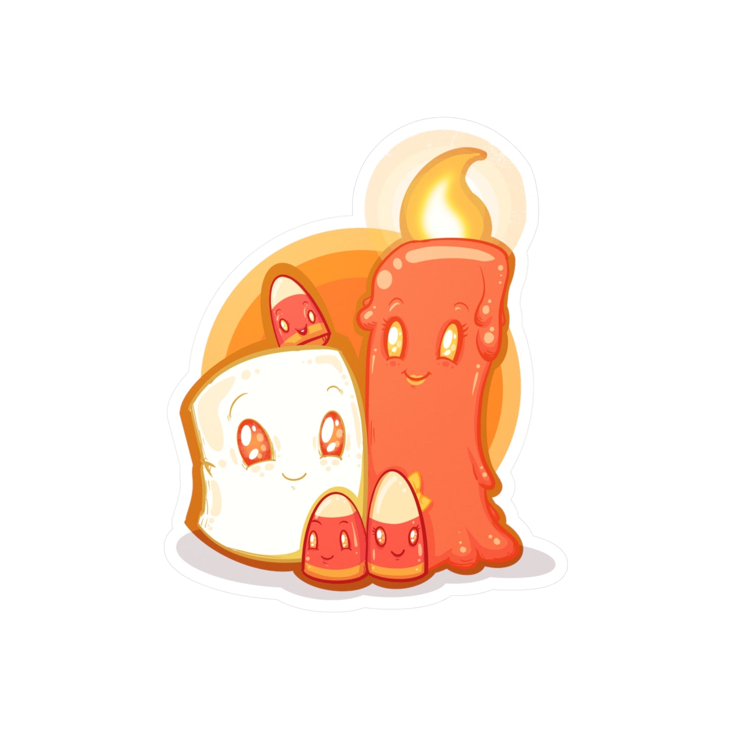 How Candy Corn Is Made Kiss-Cut Vinyl Decal