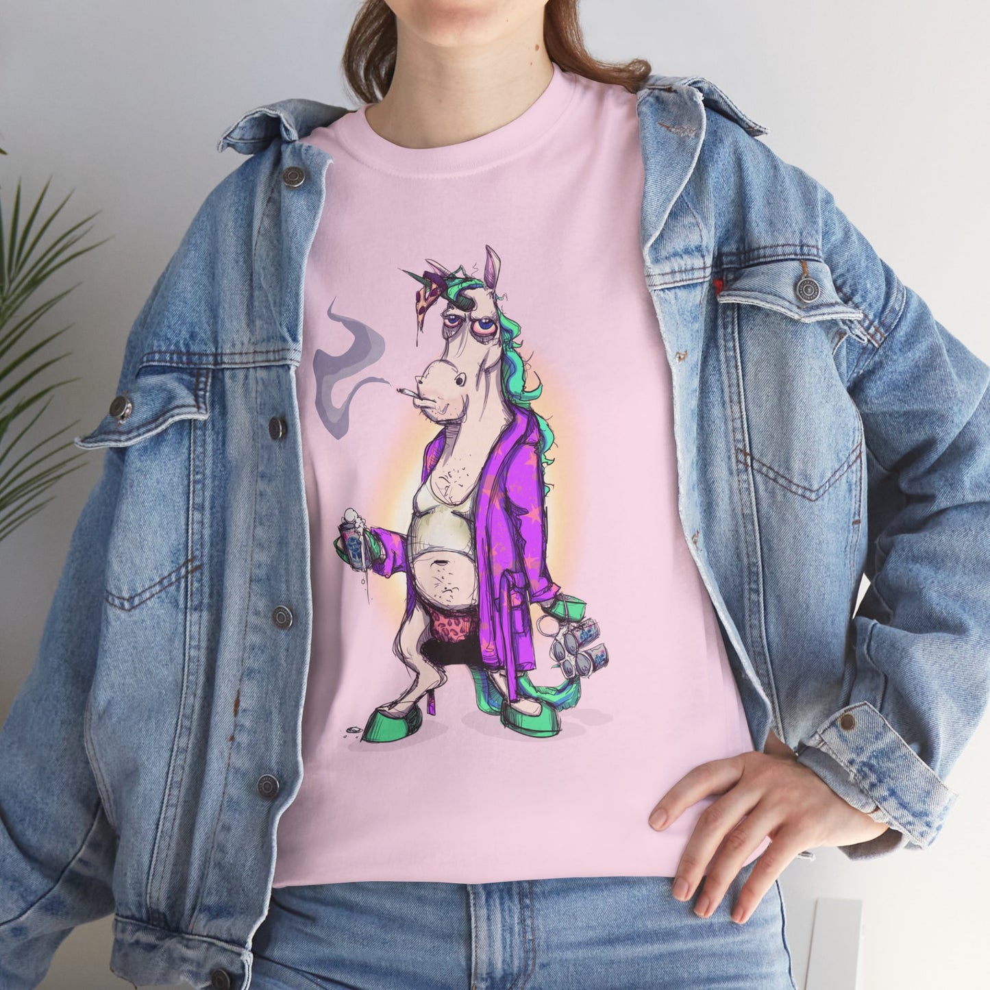 Dontgiveafuckacorn Unisex Heavy Cotton Tee