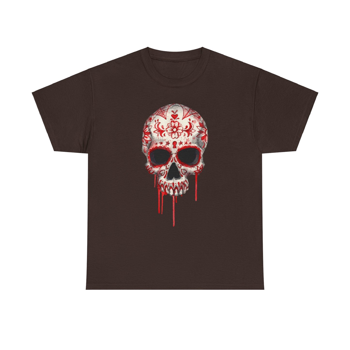Blood Skull Unisex Heavy Cotton Tee