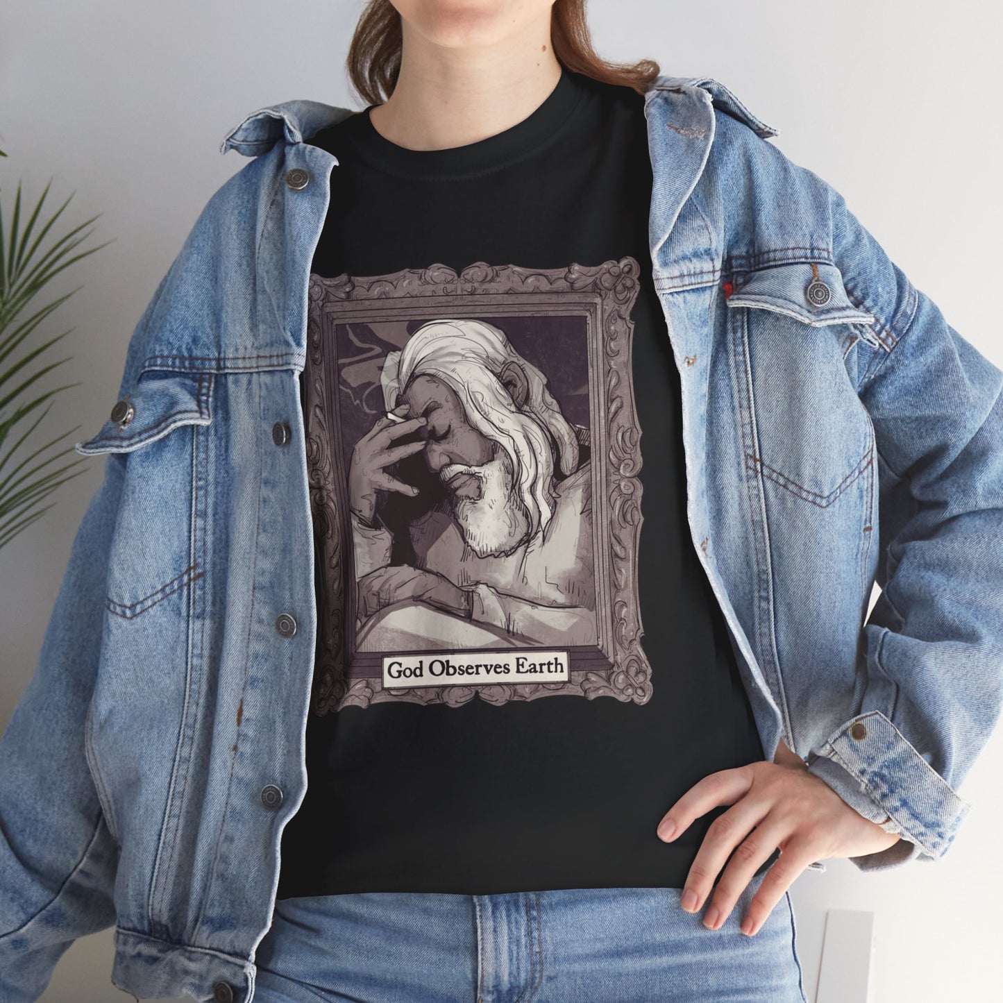 God Observes Earth Unisex Heavy Cotton Tee