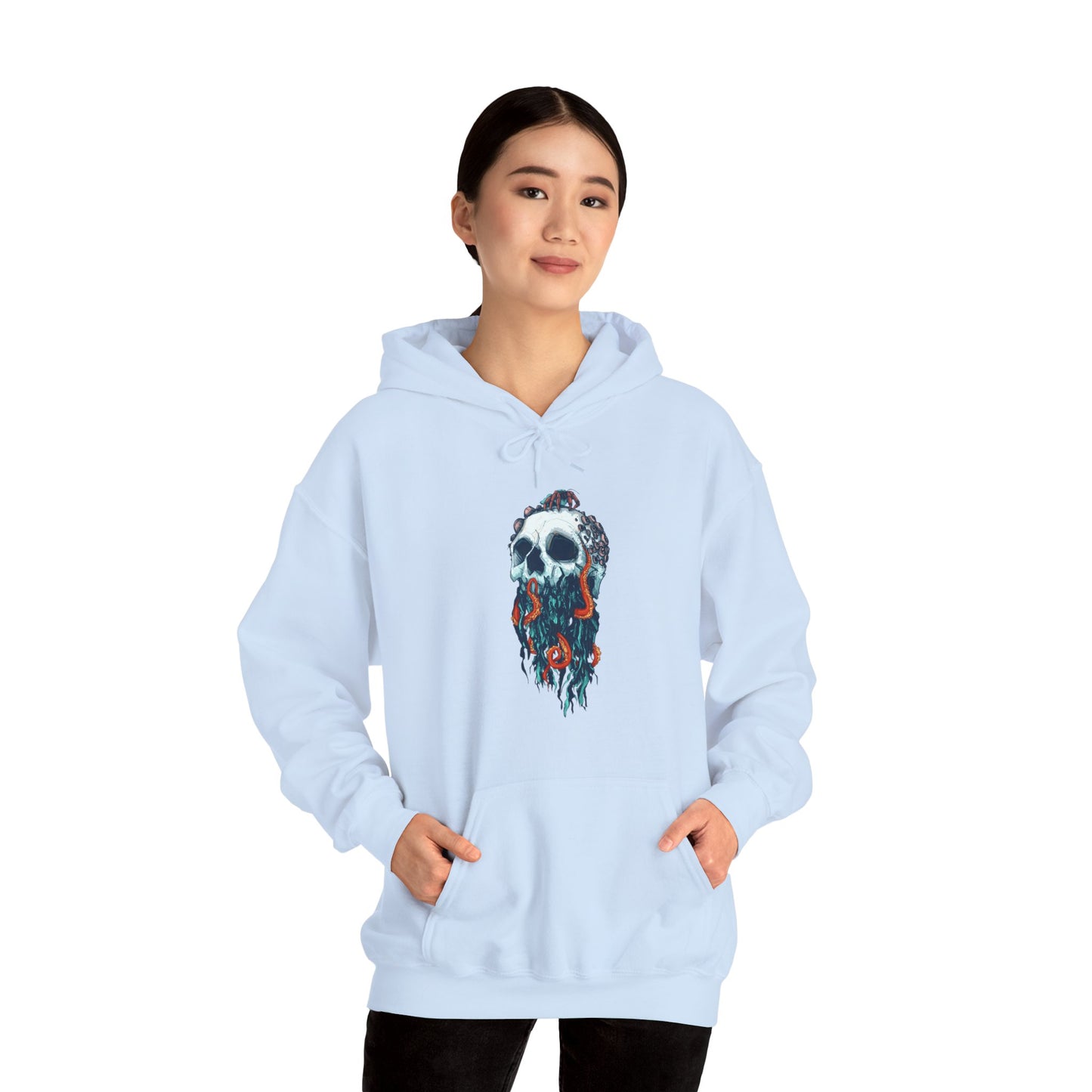 Elemental Skull Ocean Unisex Heavy Blend Hooded Sweatshirt