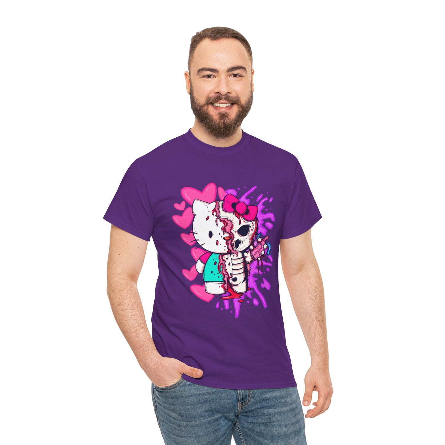 Zombie Kitty Unisex Heavy Cotton Patreon Tee