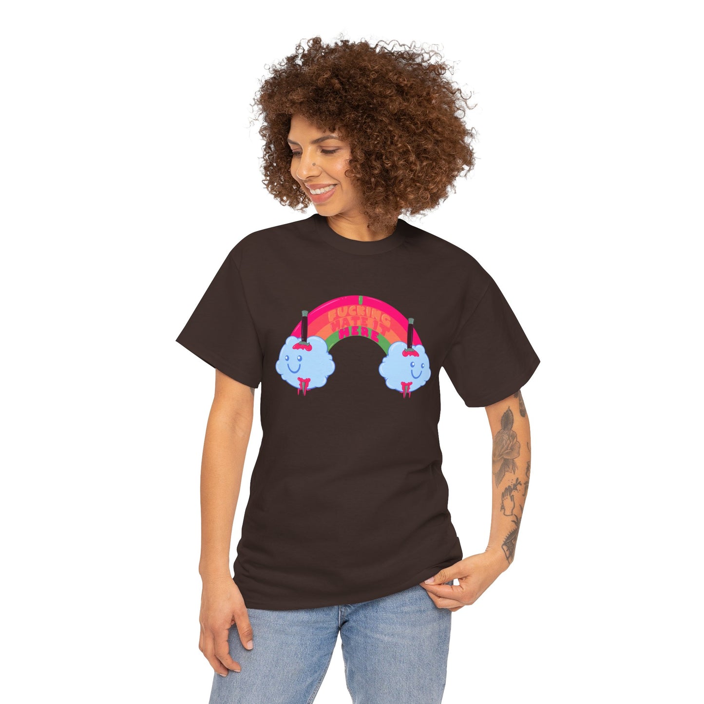 I Fucking Hate It Here Unisex Heavy Cotton Tee