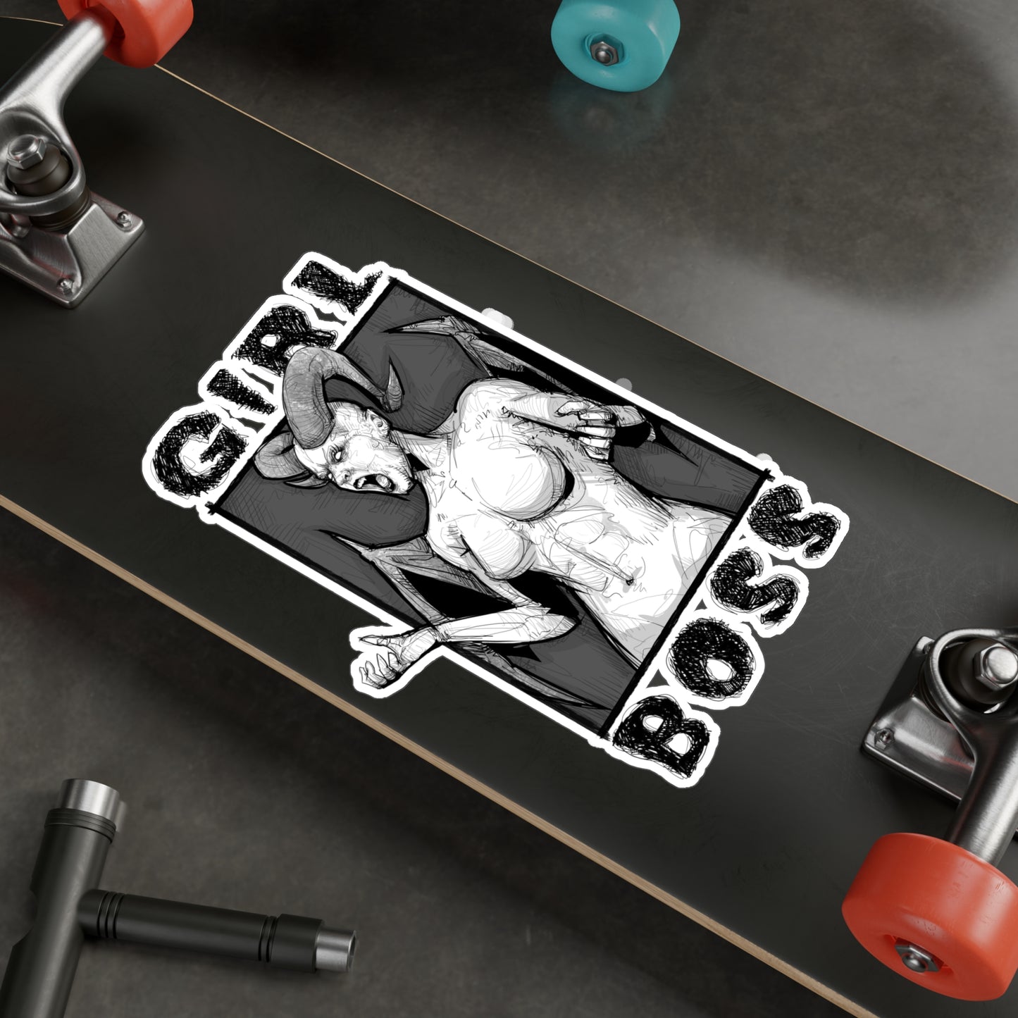 Girl Boss Kiss-Cut Vinyl Decal