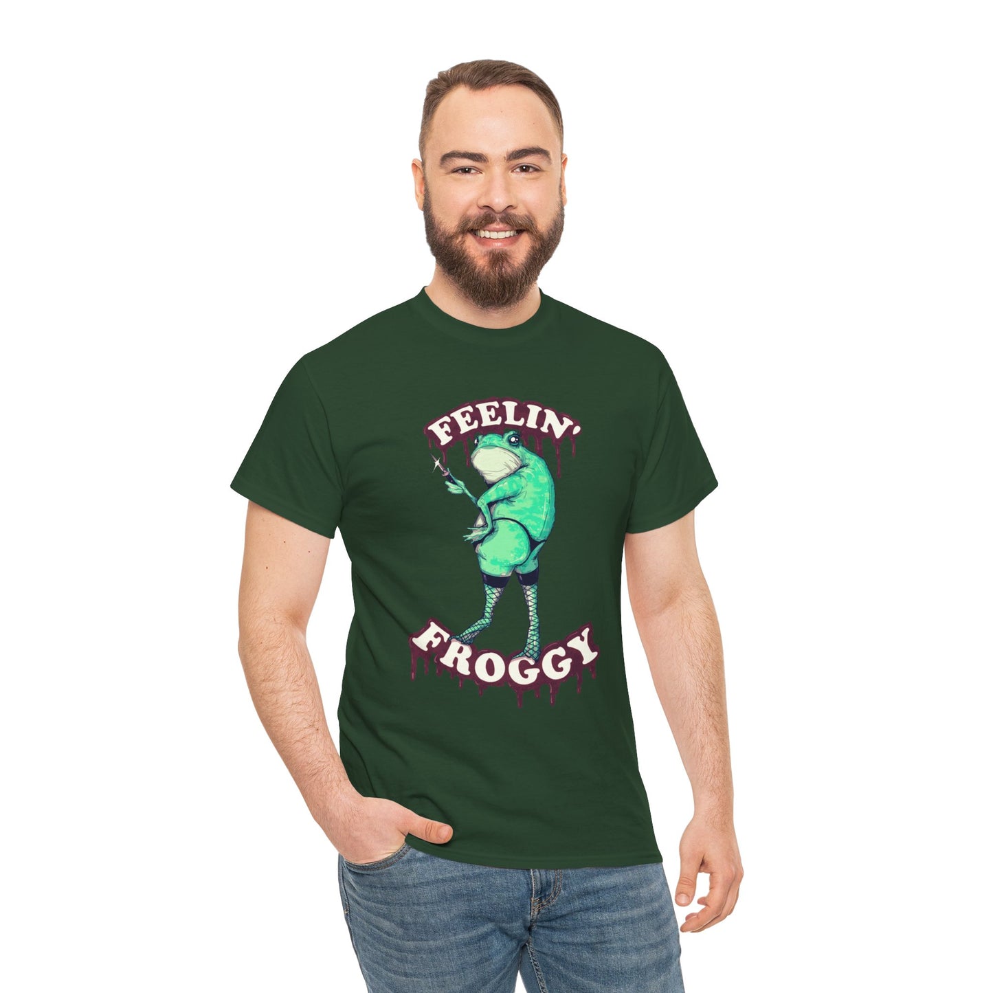 Feelin Froggy Unisex Heavy Cotton Tee