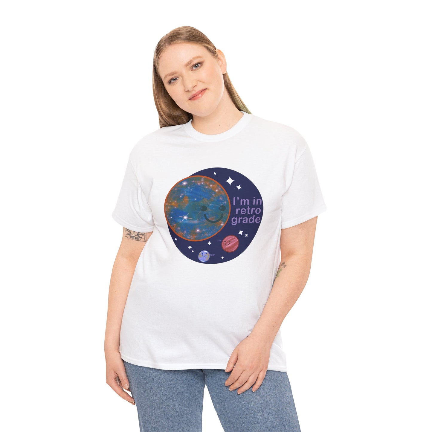 Mercury In Retrograde Unisex Heavy Cotton Tee