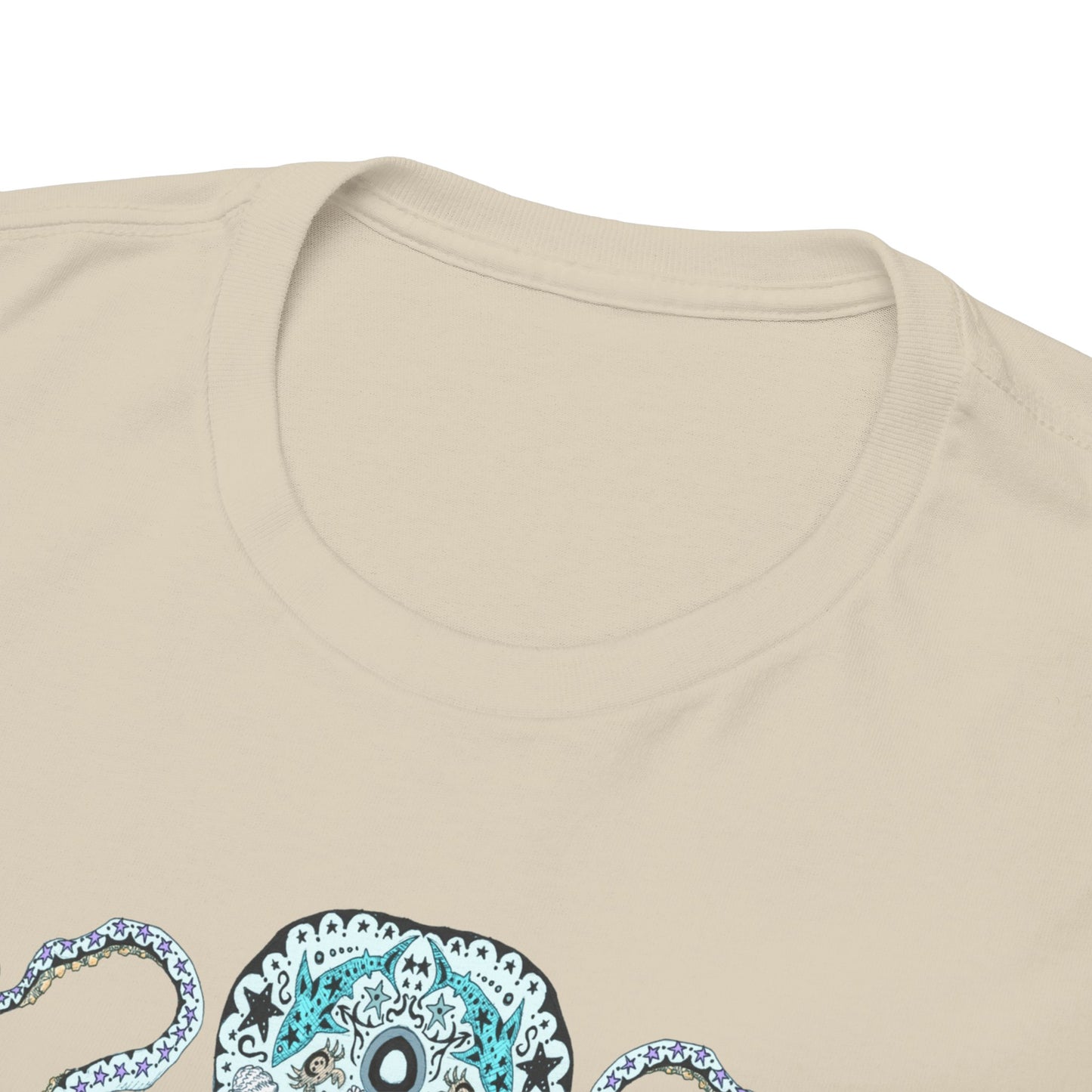 Octopus Sugar Skull Unisex Heavy Cotton Tee