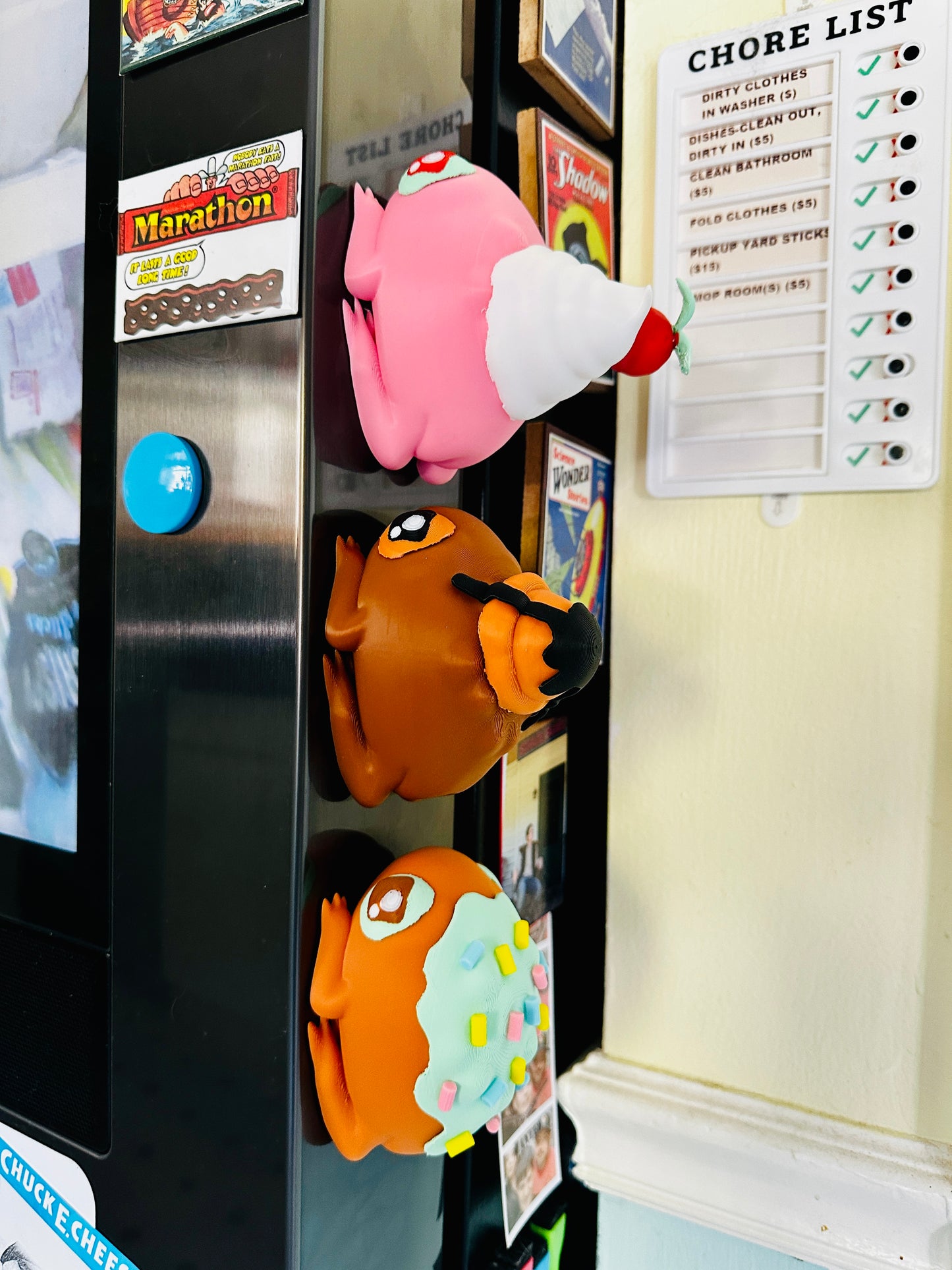 Fridge Frogs Magnet 3D Print Figures