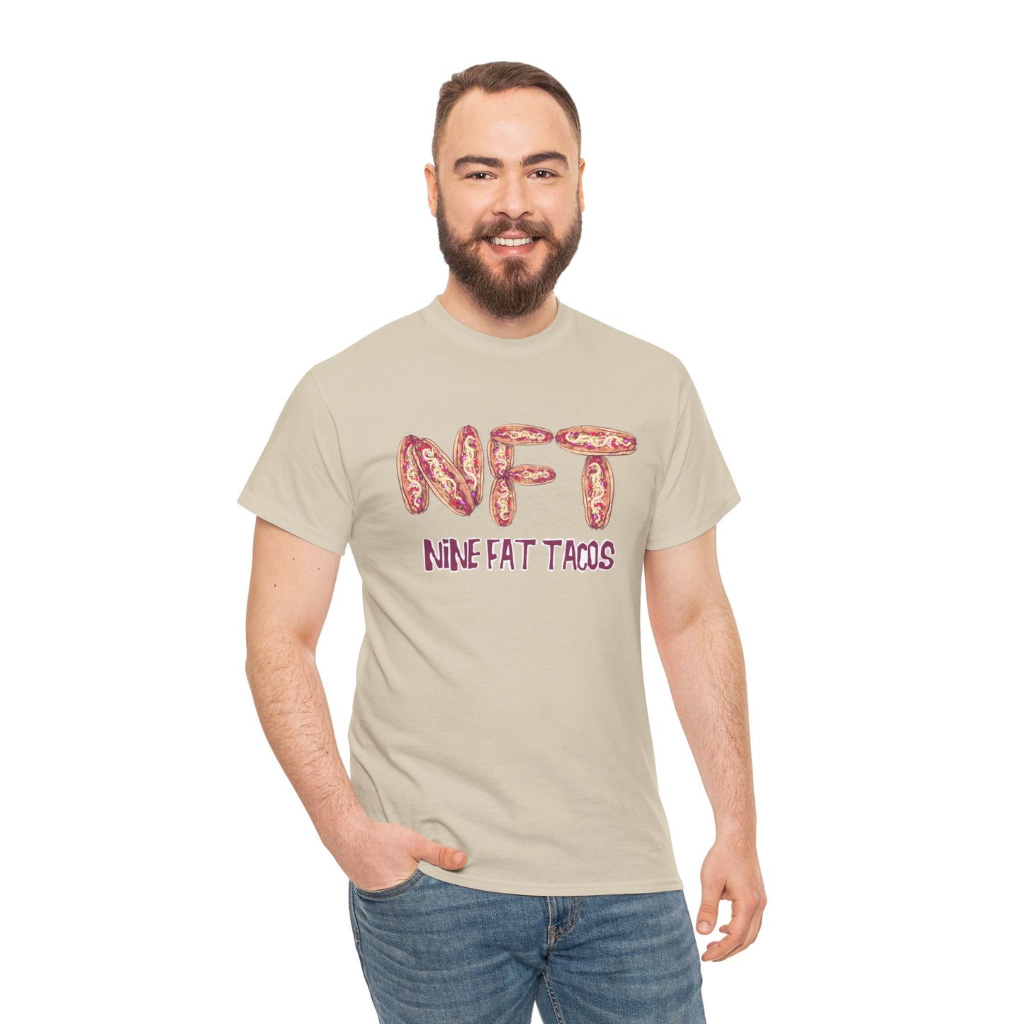 Nine Fat Tacos Unisex Heavy Cotton Tee