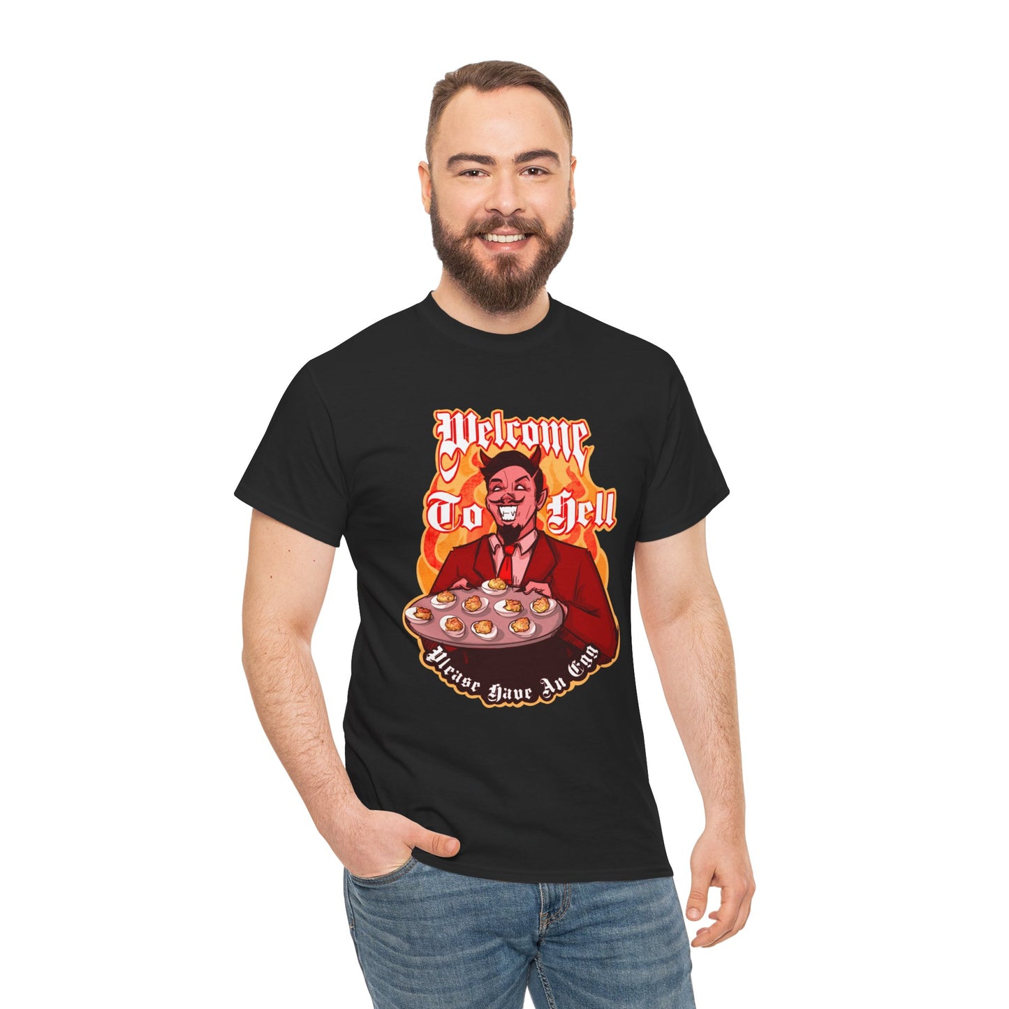 Deviled Eggs Unisex Heavy Cotton Tee