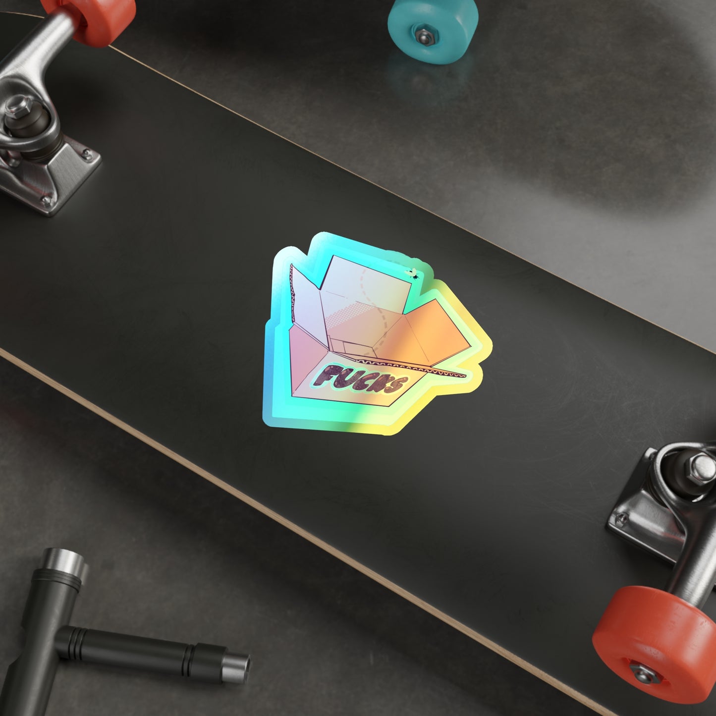 No Fucks Left Holographic Die-cut Stickers