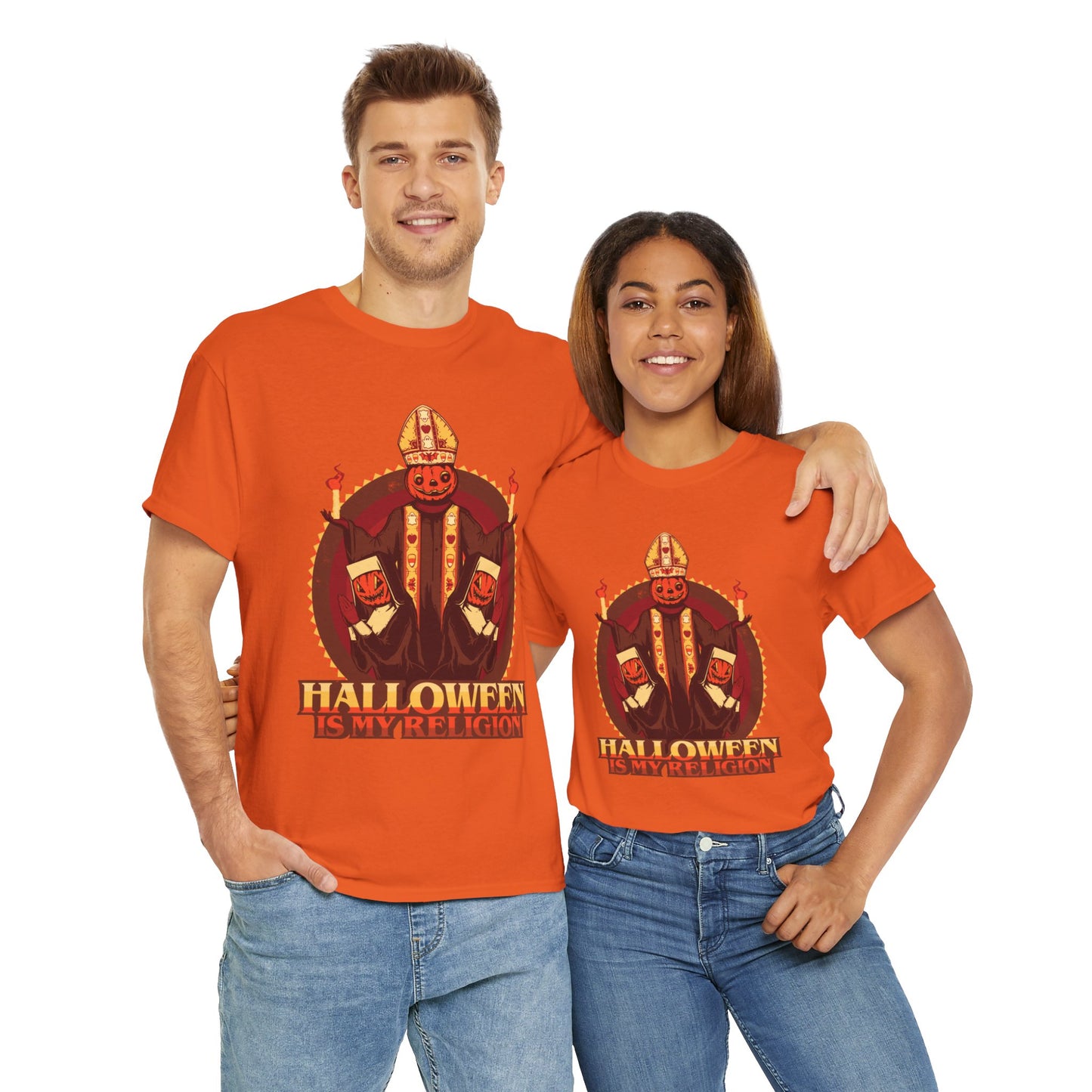 Halloween Is My Religion Unisex Heavy Cotton Tee
