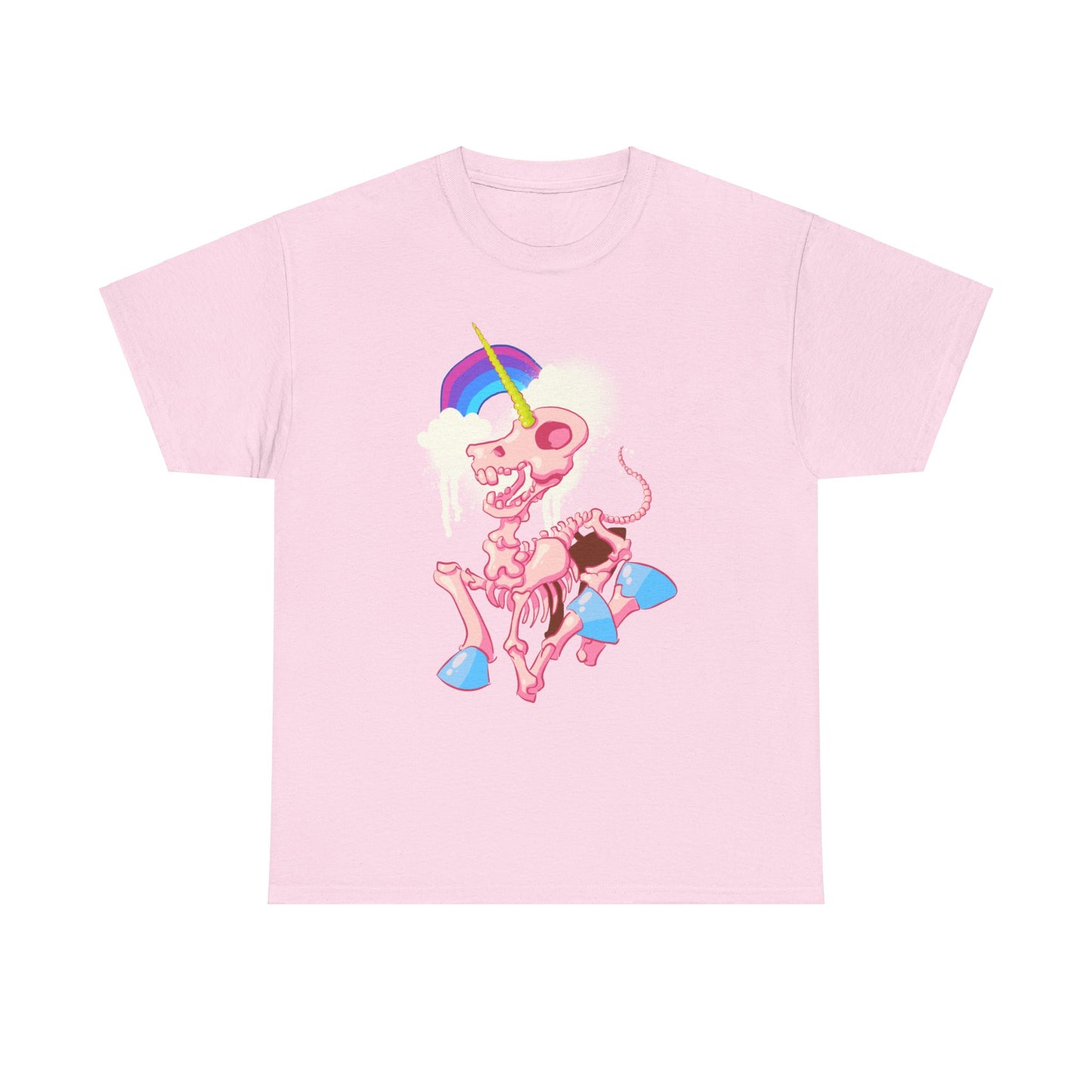 Unicorn Skeleton 2 Unisex Heavy Cotton Tee