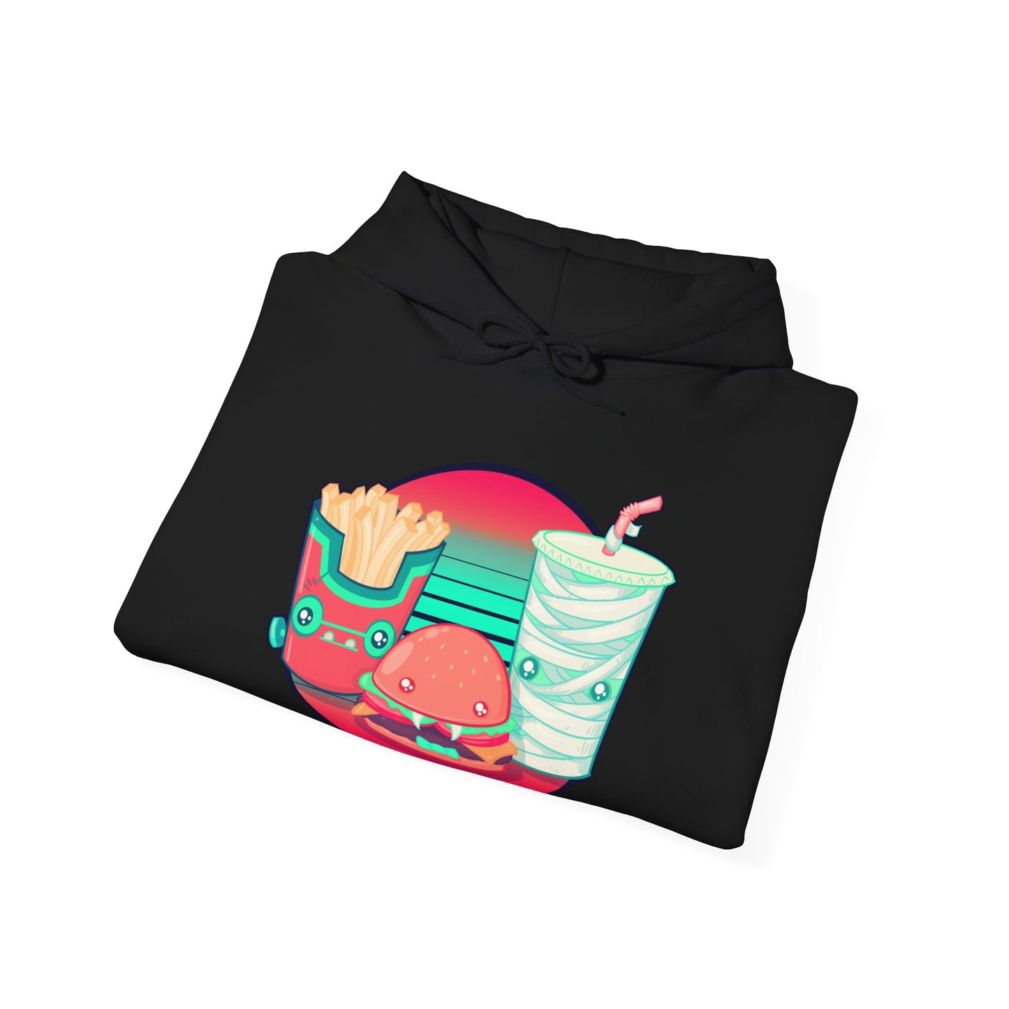 Spooky Fast Food Unisex Heavy Blend Hooded Sweatshirt