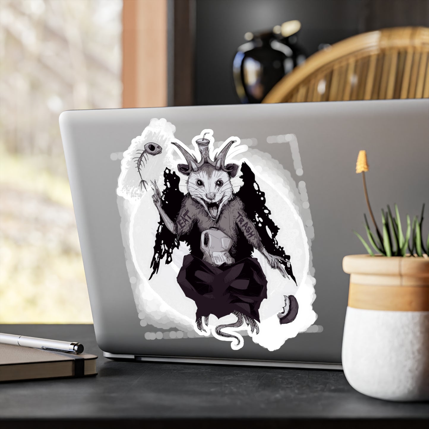 Trashphomet Kiss-Cut Vinyl Decal