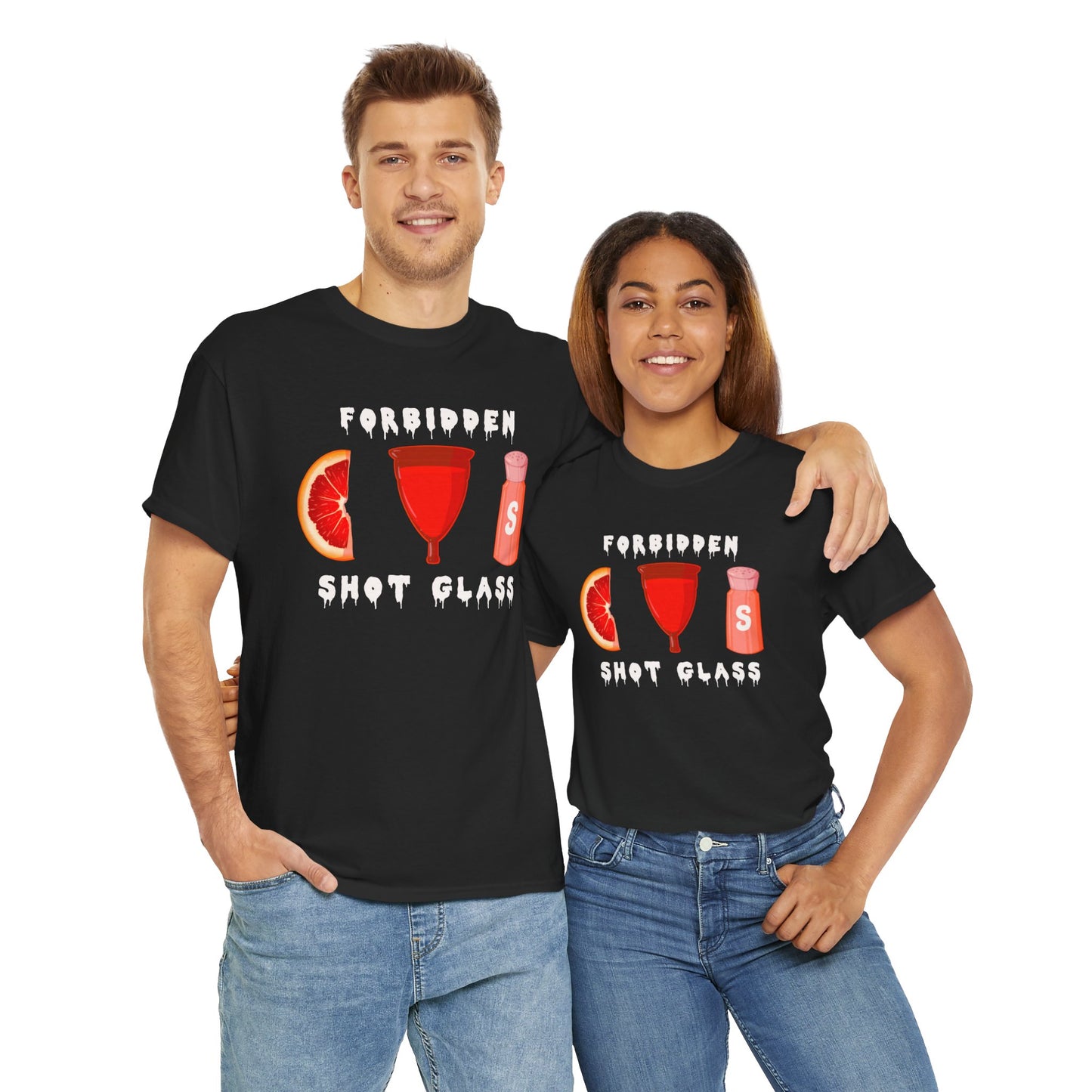 Forbidden Shot Glass Unisex Heavy Cotton Tee