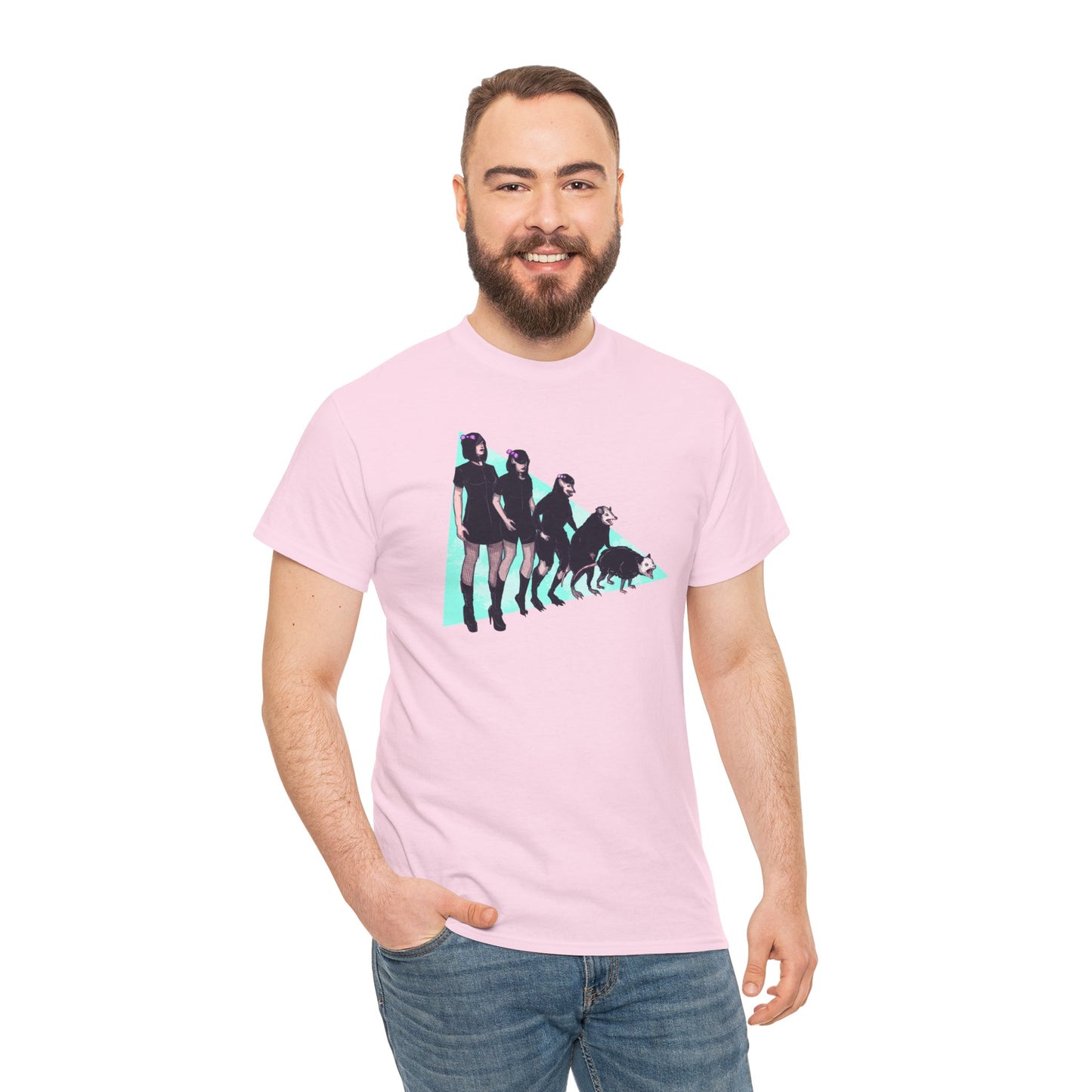 Opossum Girl Unisex Heavy Cotton Tee