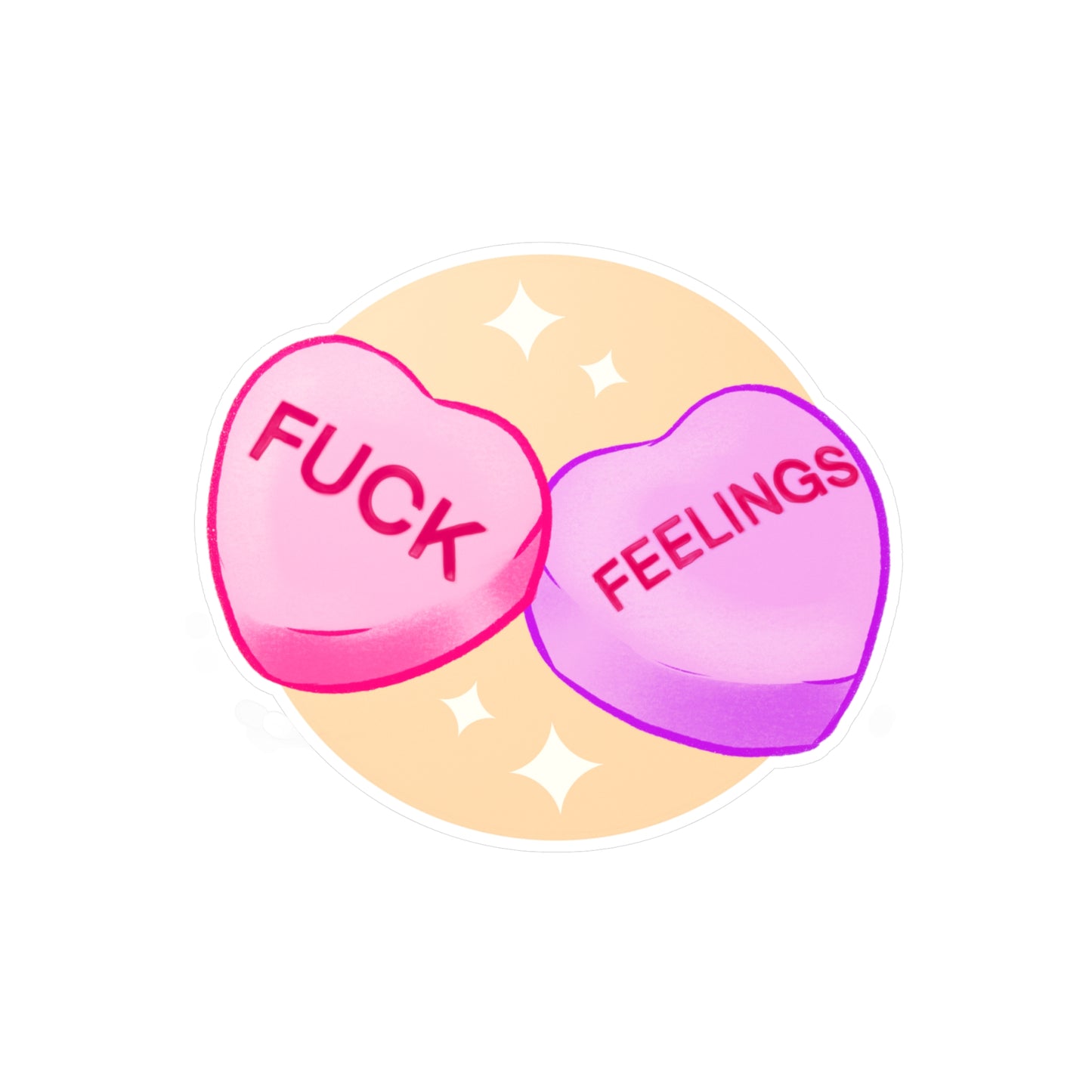 Fuck Feelings Kiss-Cut Vinyl Decal