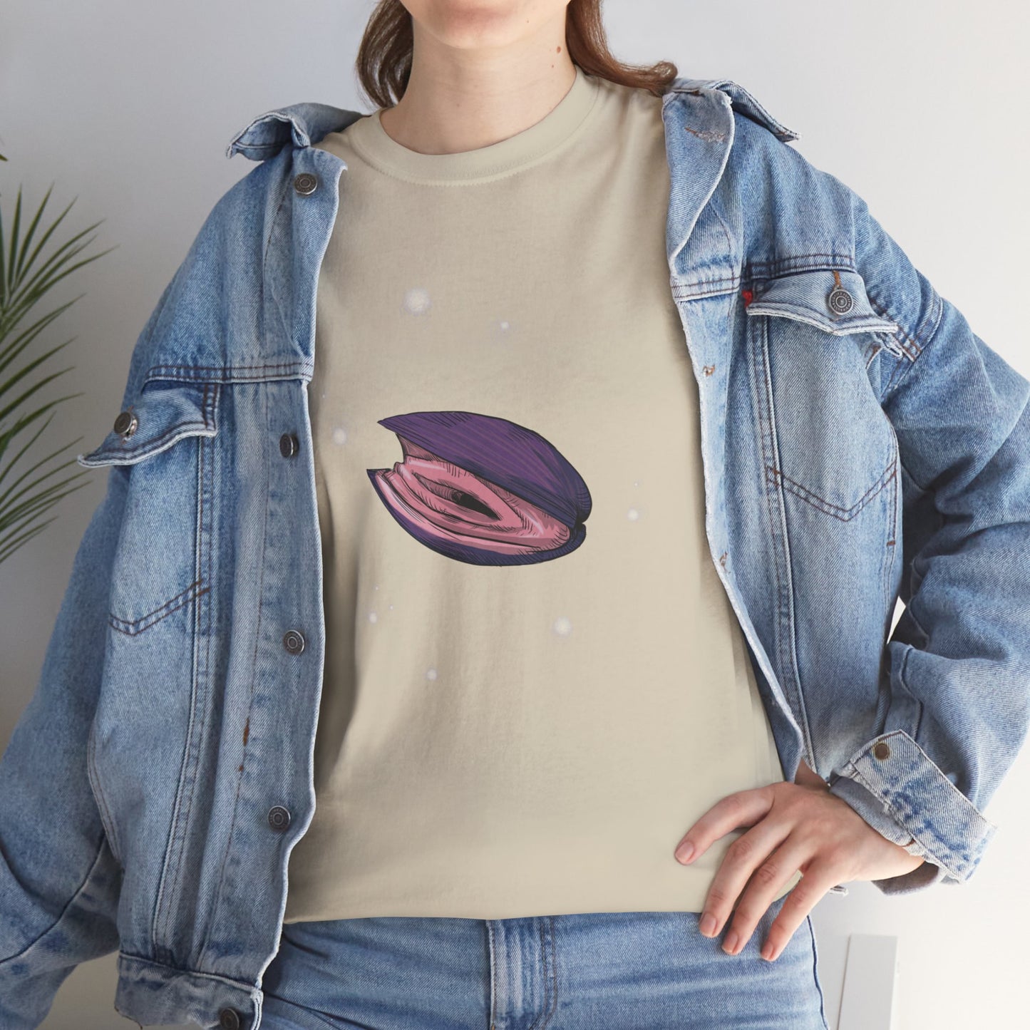 Pink Clam Unisex Heavy Cotton Tee