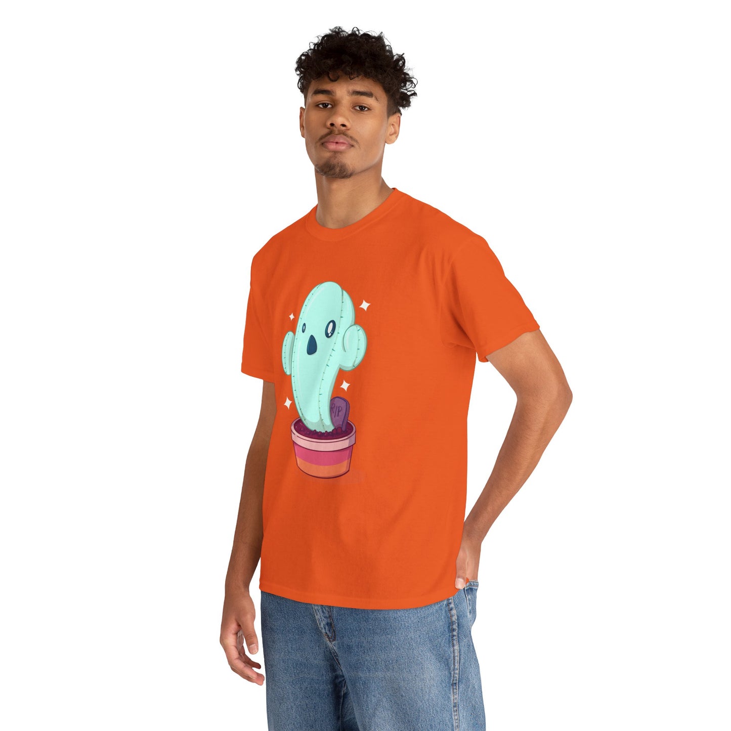 Spooky Succulent Unisex Heavy Cotton Tee