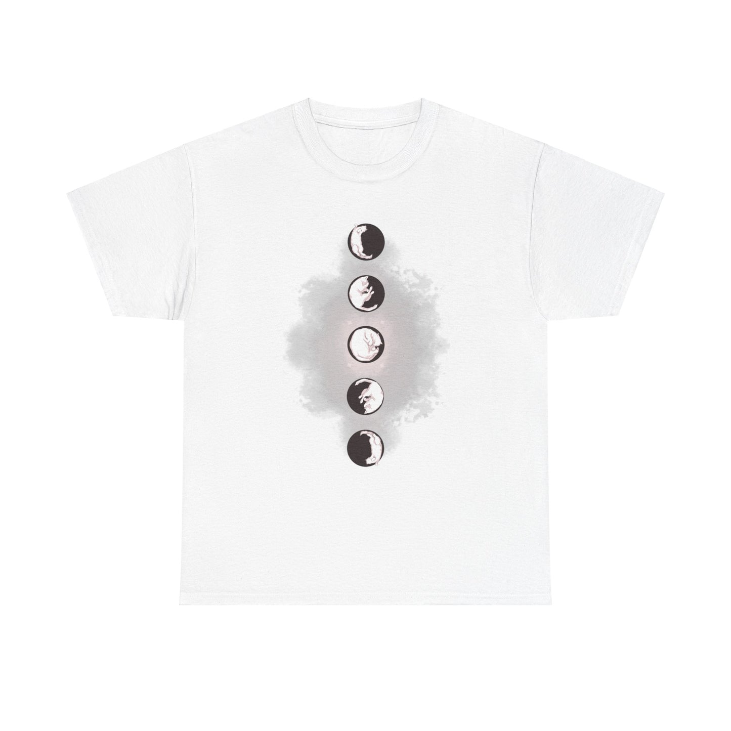 Cat Phases Unisex Heavy Cotton Tee