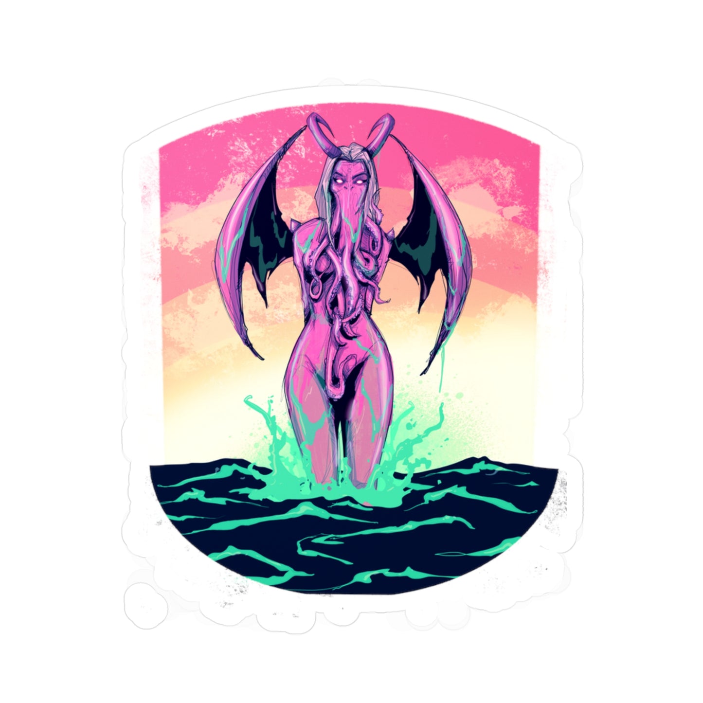 Lady Cthulhu Kiss-Cut Vinyl Decal