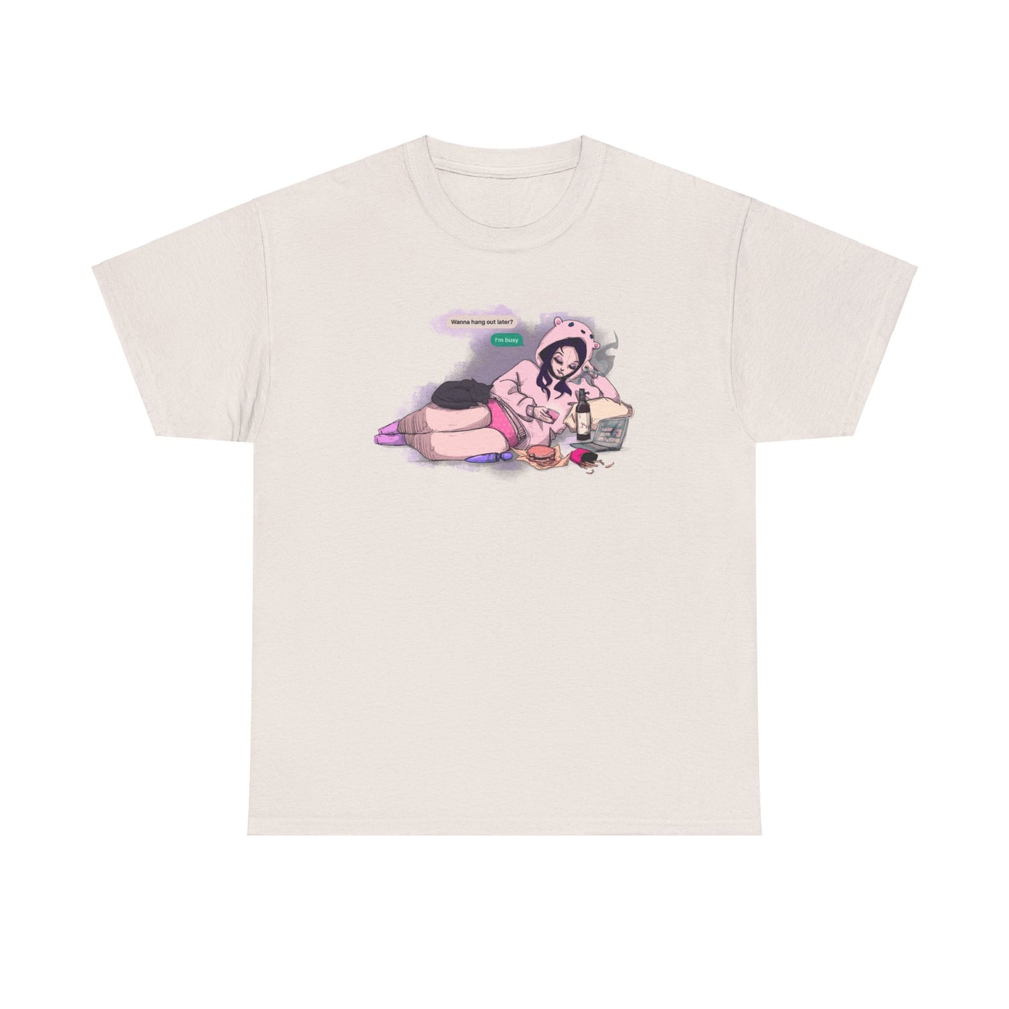 I'm Busy Unisex Heavy Cotton Tee