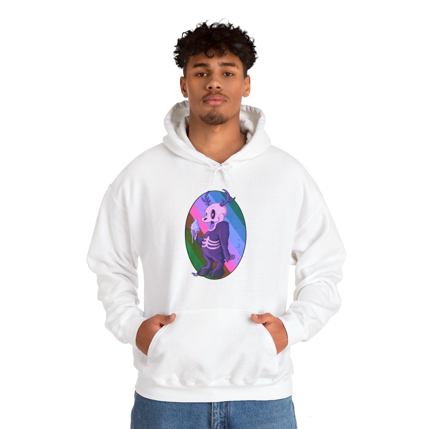 Monster Ice Cream Unisex Heavy Blend Hooded Sweatshirt