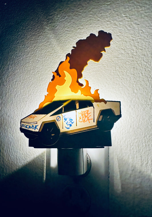 Cyber Wall LED Night Light 3D Lithophane Print