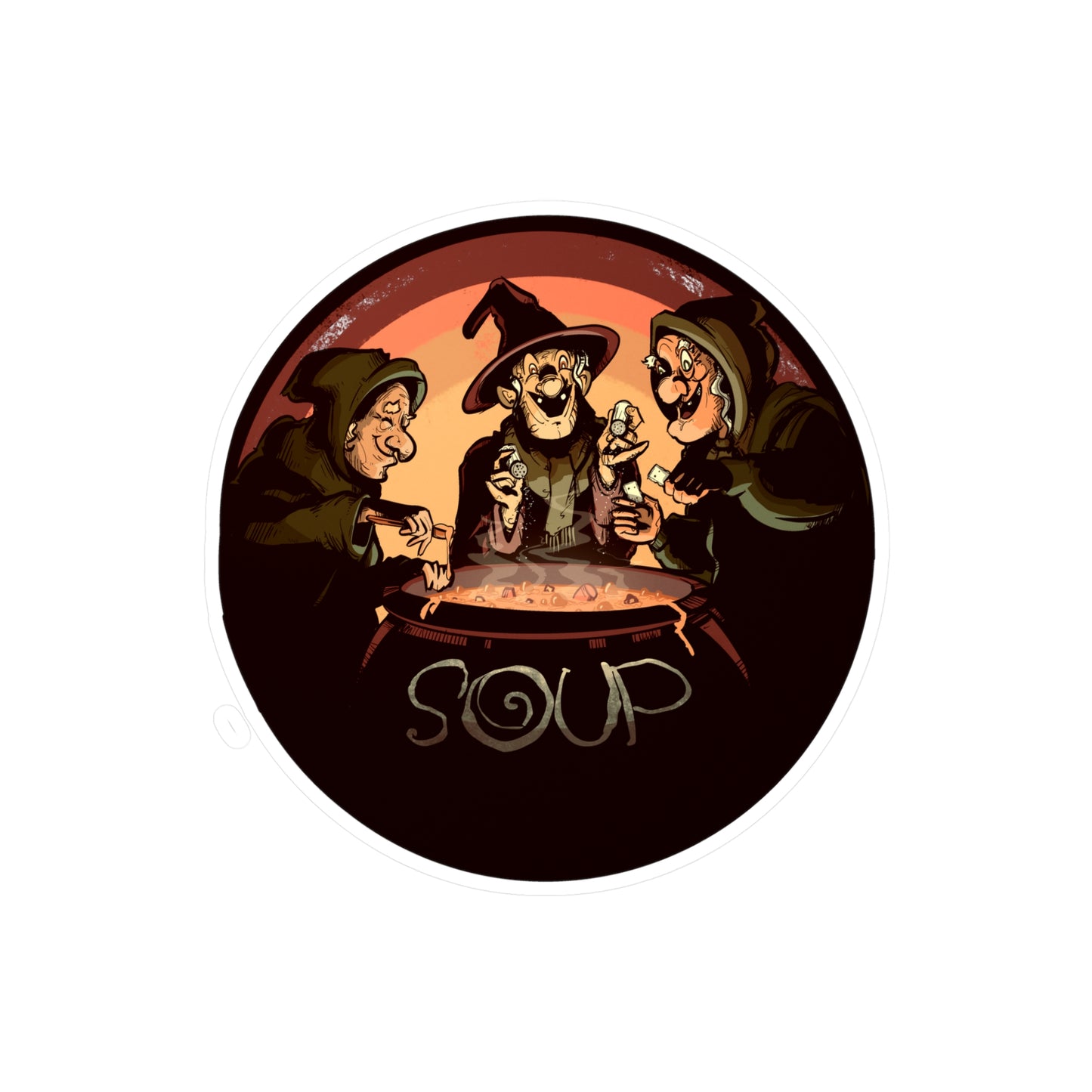 Soup Witches Kiss-Cut Vinyl Decal