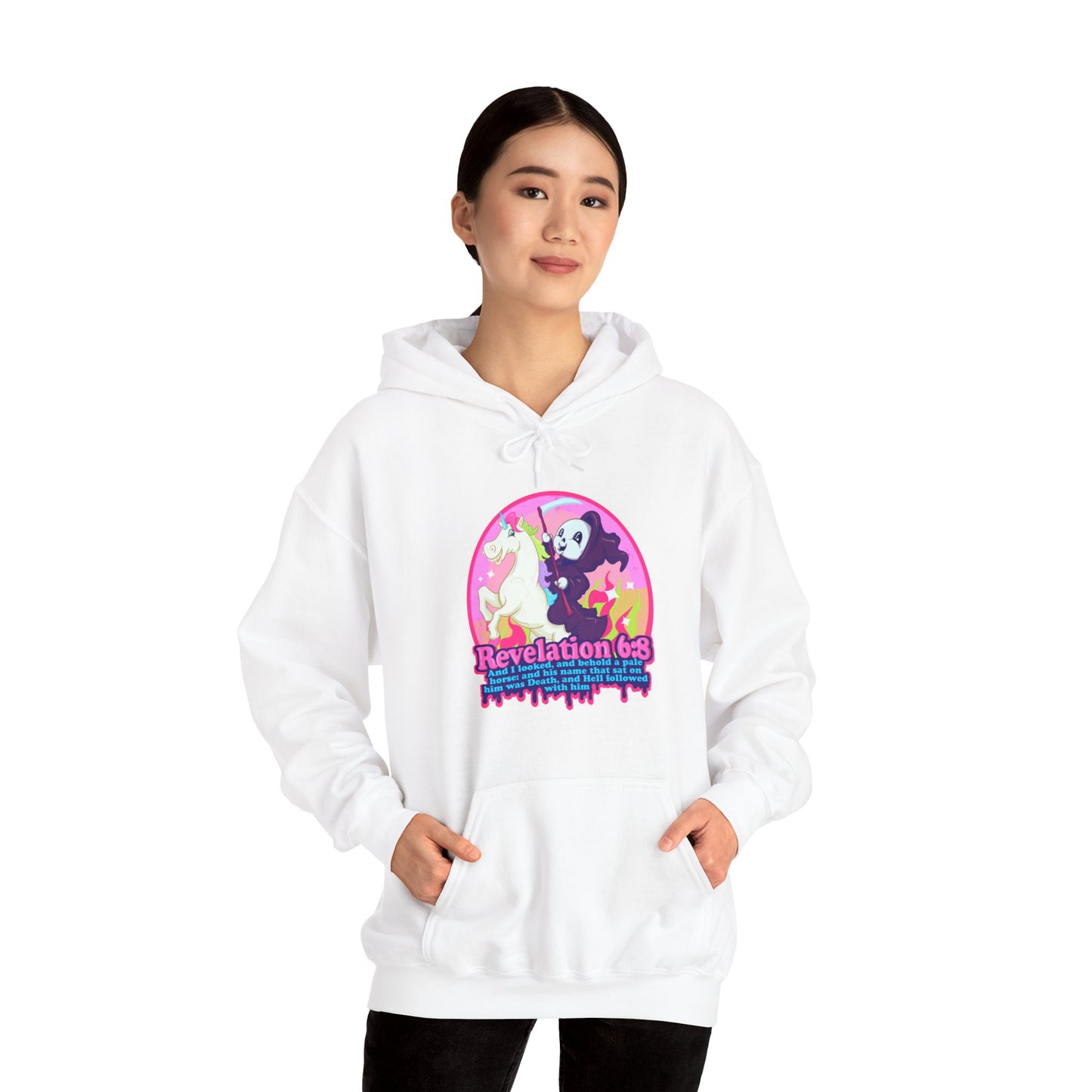 Revelation 6:8 Unisex Heavy Blend Hooded Sweatshirt