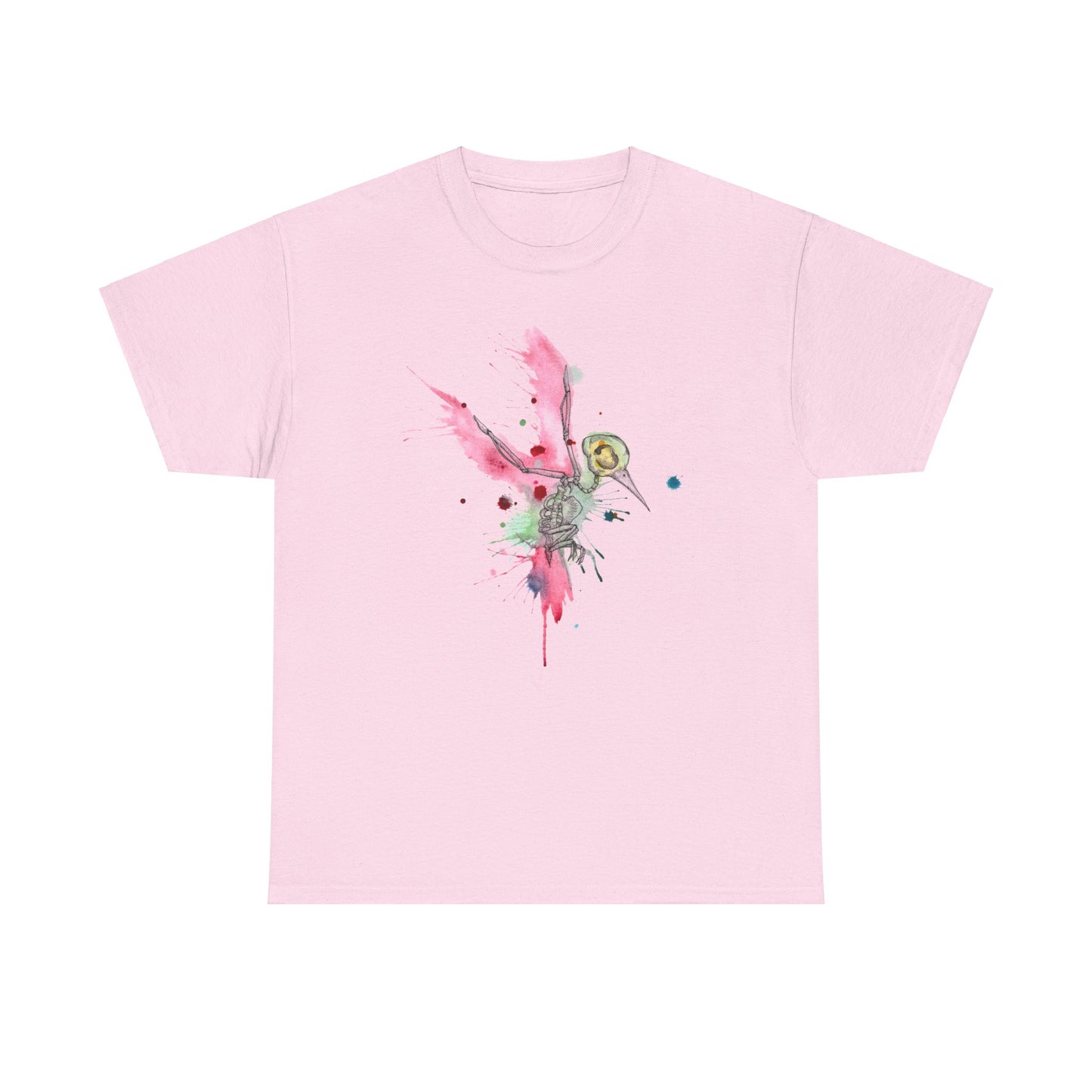 Watercolor Hummingbird Unisex Heavy Cotton Tee