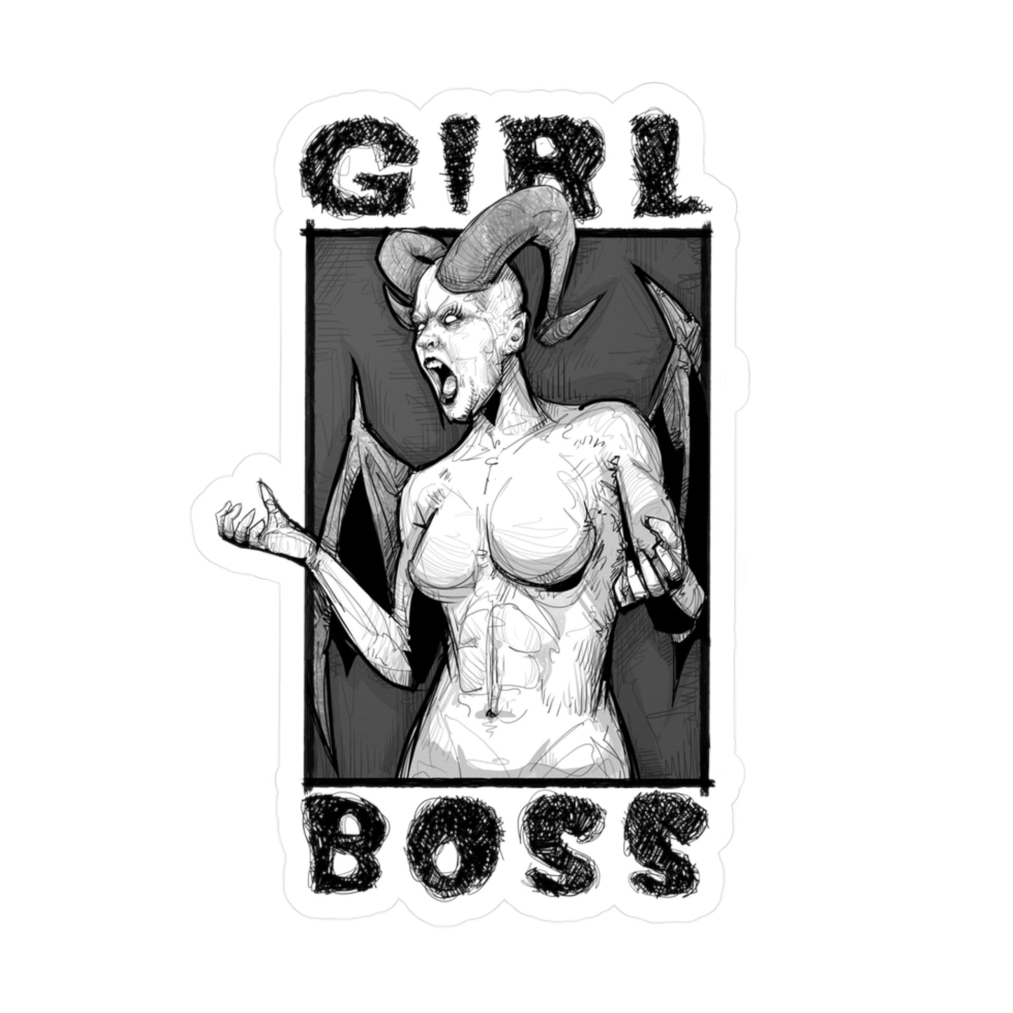 Girl Boss Kiss-Cut Vinyl Decal