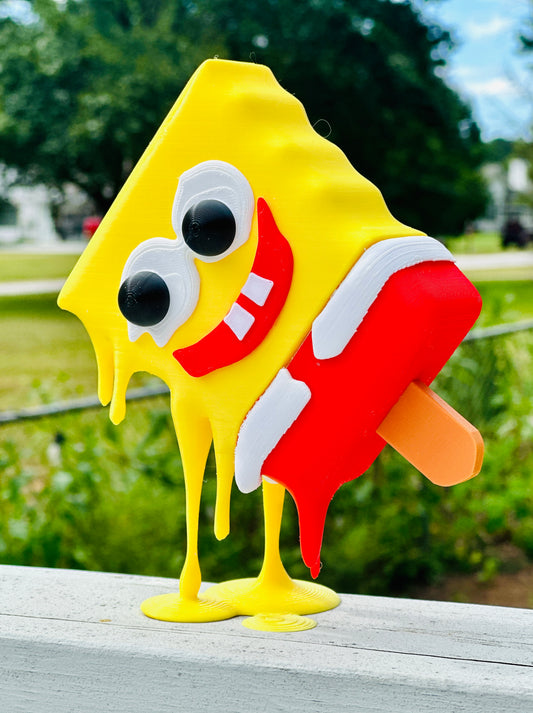 Melting Spongesicle Popsicle 3D Print Statue