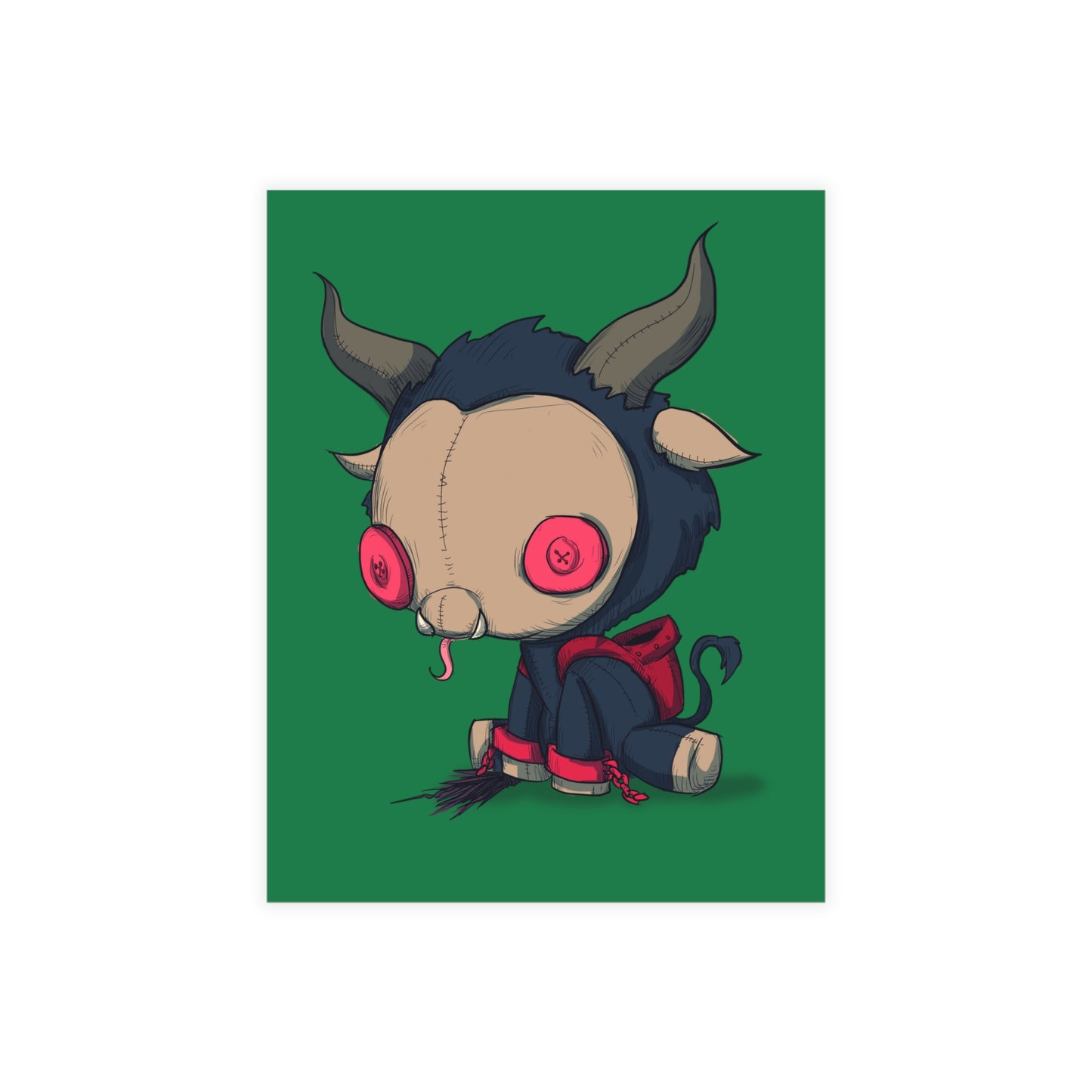 Krampus Plushie Greeting Card Bundles (10, 30, 50 pcs)