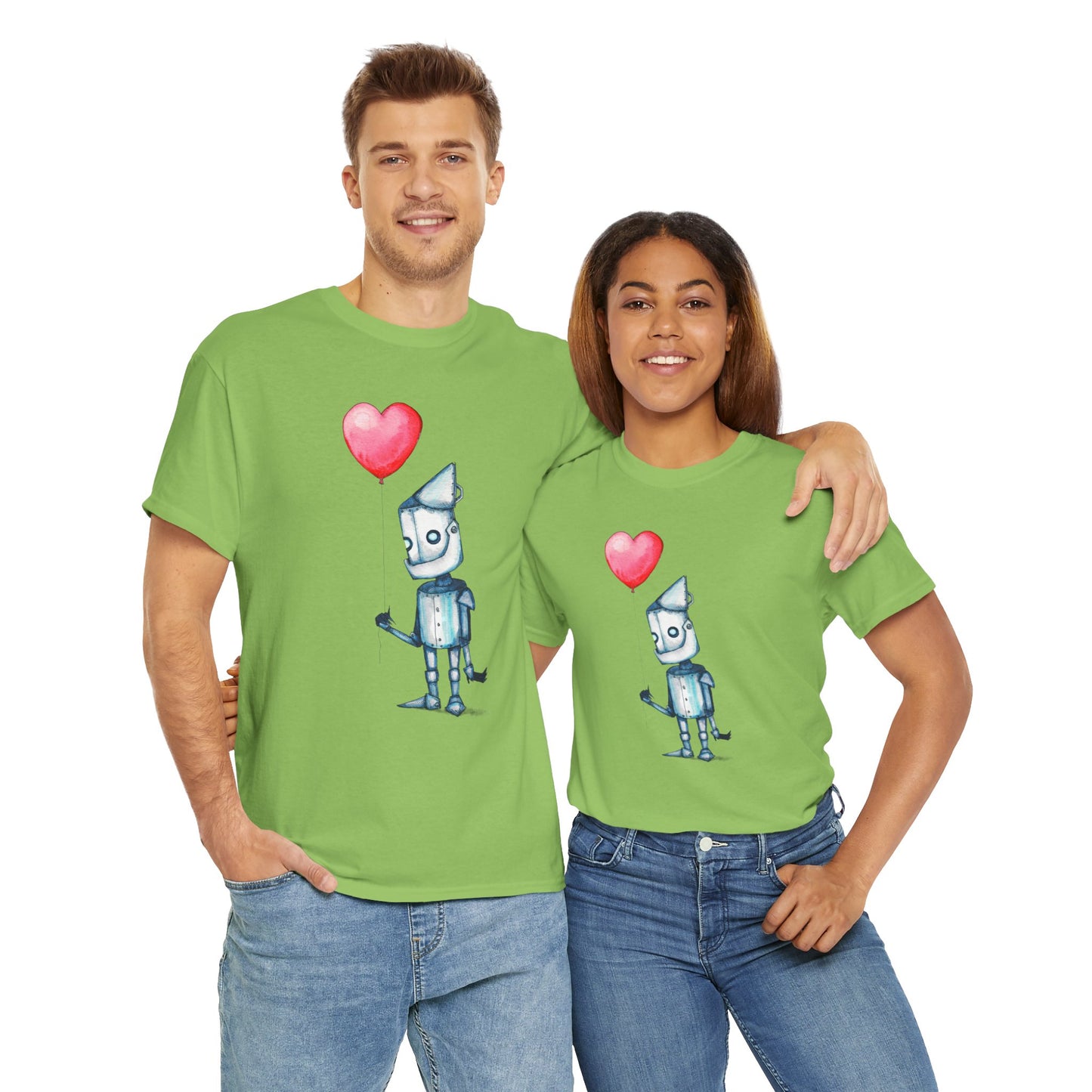 Tinman Gets A Heart Unisex Heavy Cotton Tee