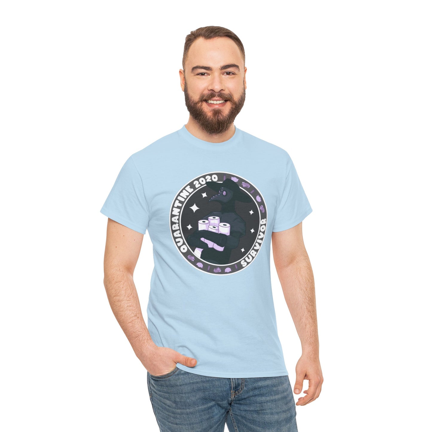 Quarantine 2020 Survivor Unisex Heavy Cotton Tee