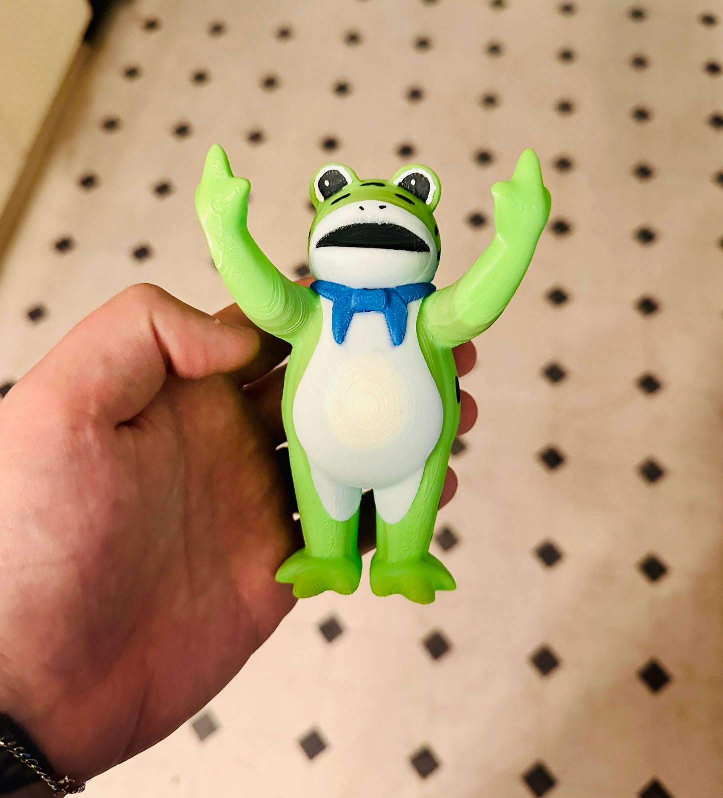 Protest Frog 3D Print Figure
