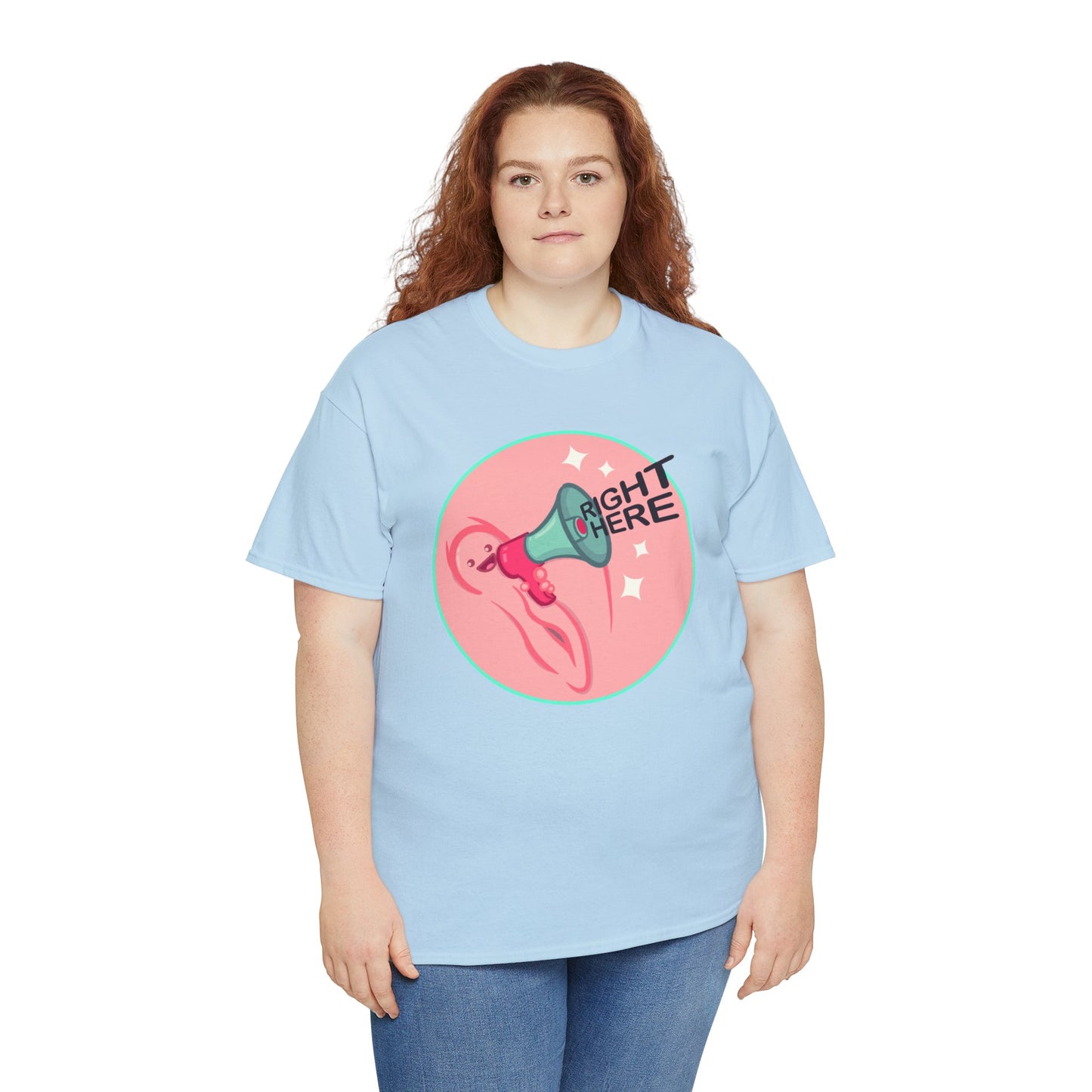 Right Here Unisex Heavy Cotton Tee