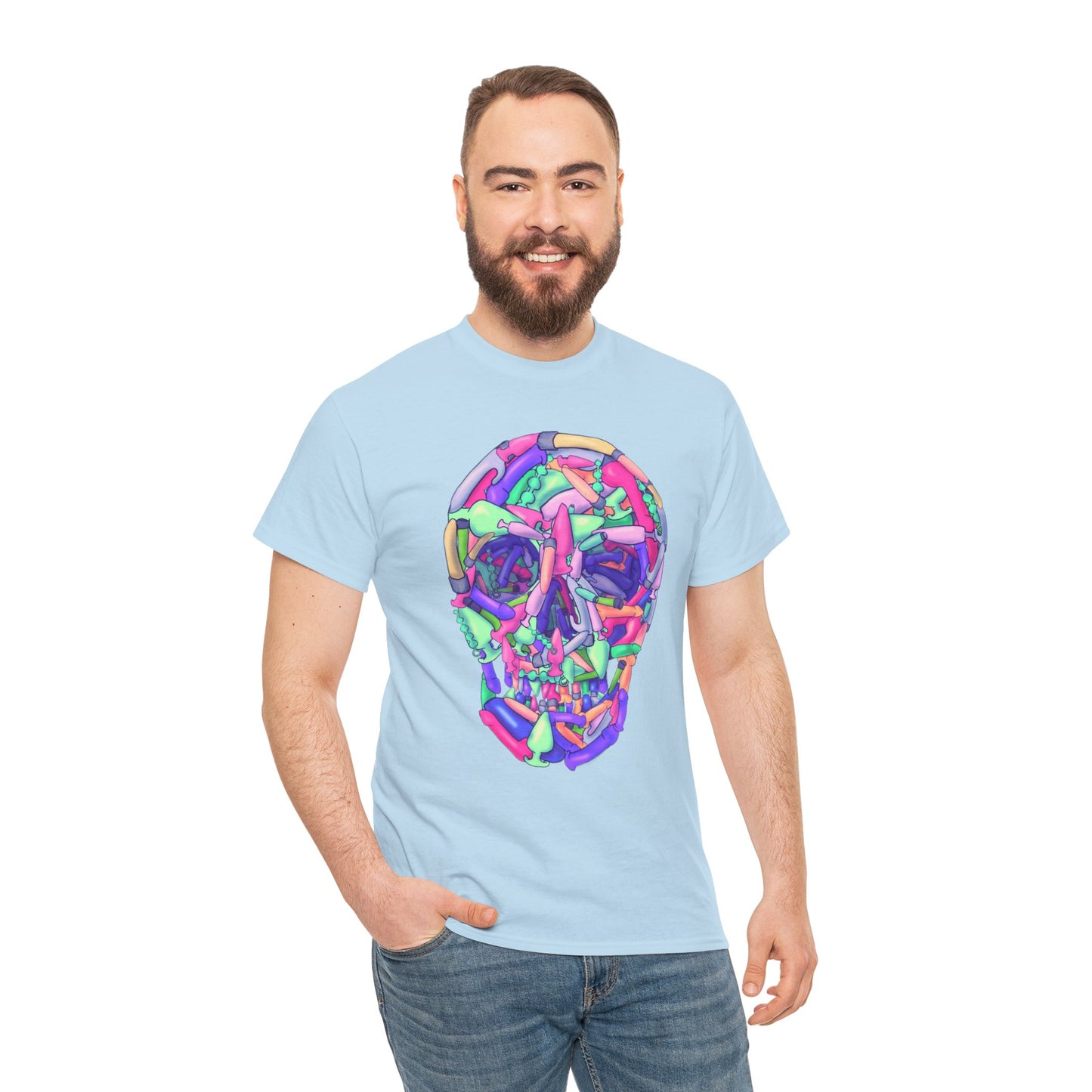 Sex Toy Skull Unisex Heavy Cotton Tee