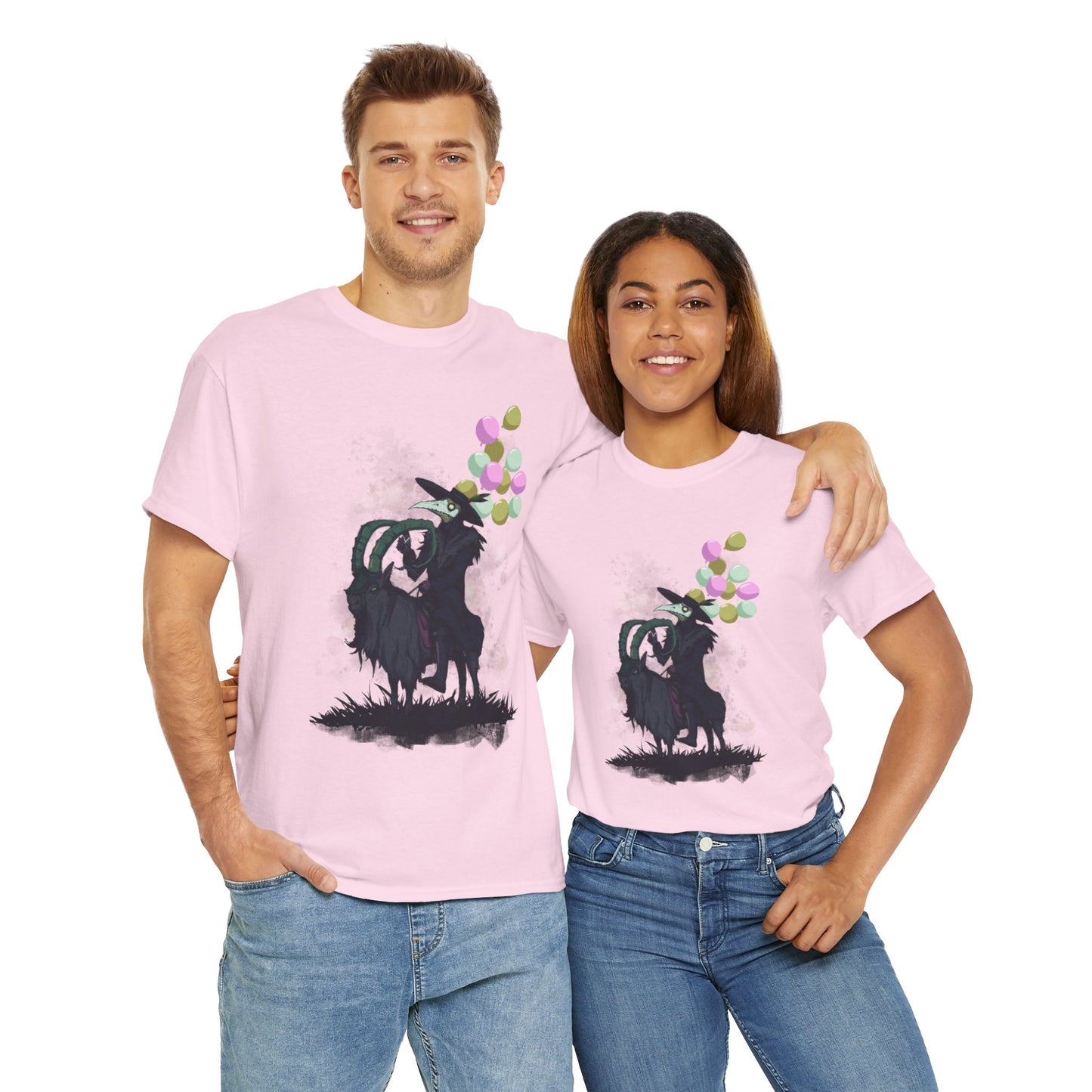 Plague Doctor Balloons Unisex Heavy Cotton Tee