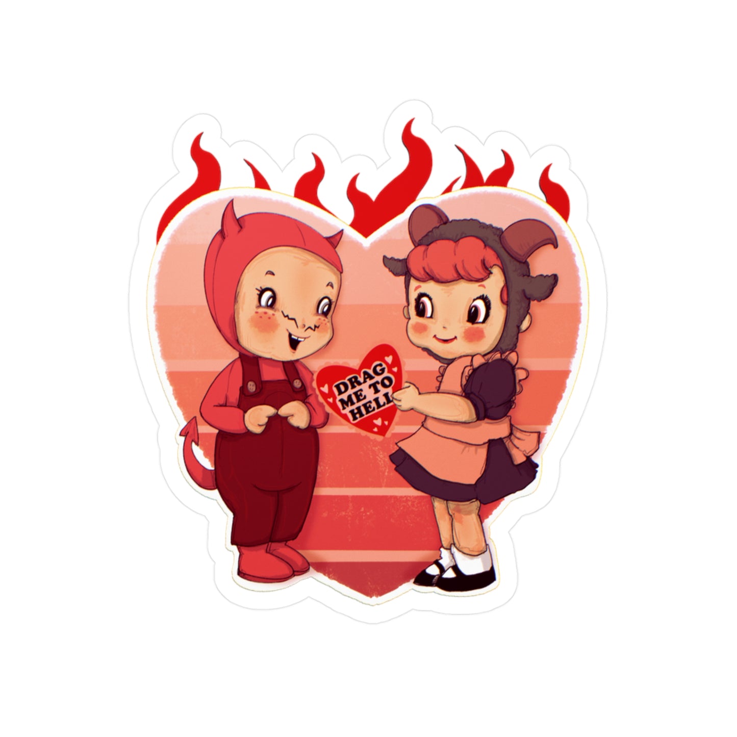 Love Is Hell Kiss-Cut Vinyl Decal