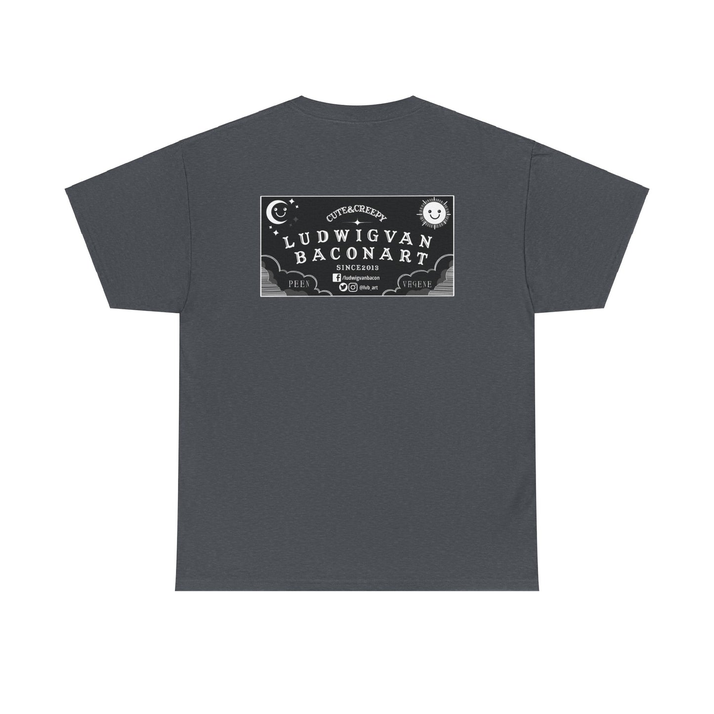 LVB Art Black & White Planchette Unisex Heavy Cotton Tee