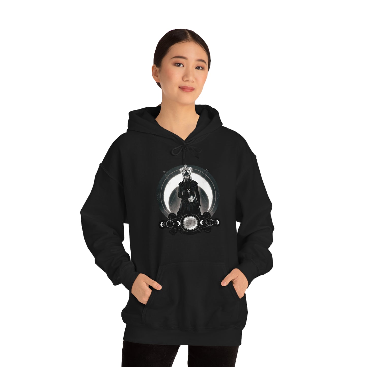 Moon Goddess Unisex Heavy Blend Hooded Sweatshirt