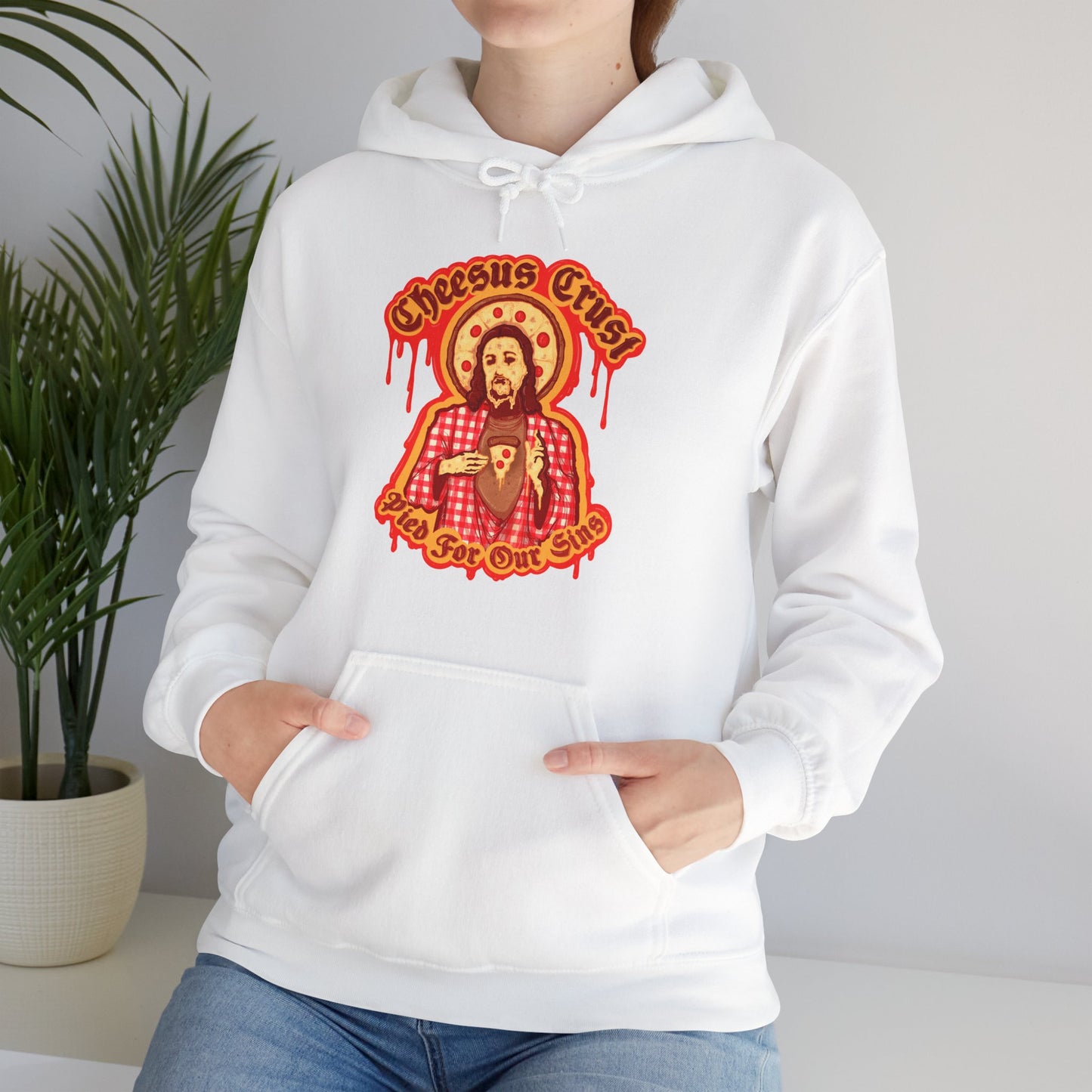 Cheesus Crust Unisex Heavy Blend Hooded Sweatshirt