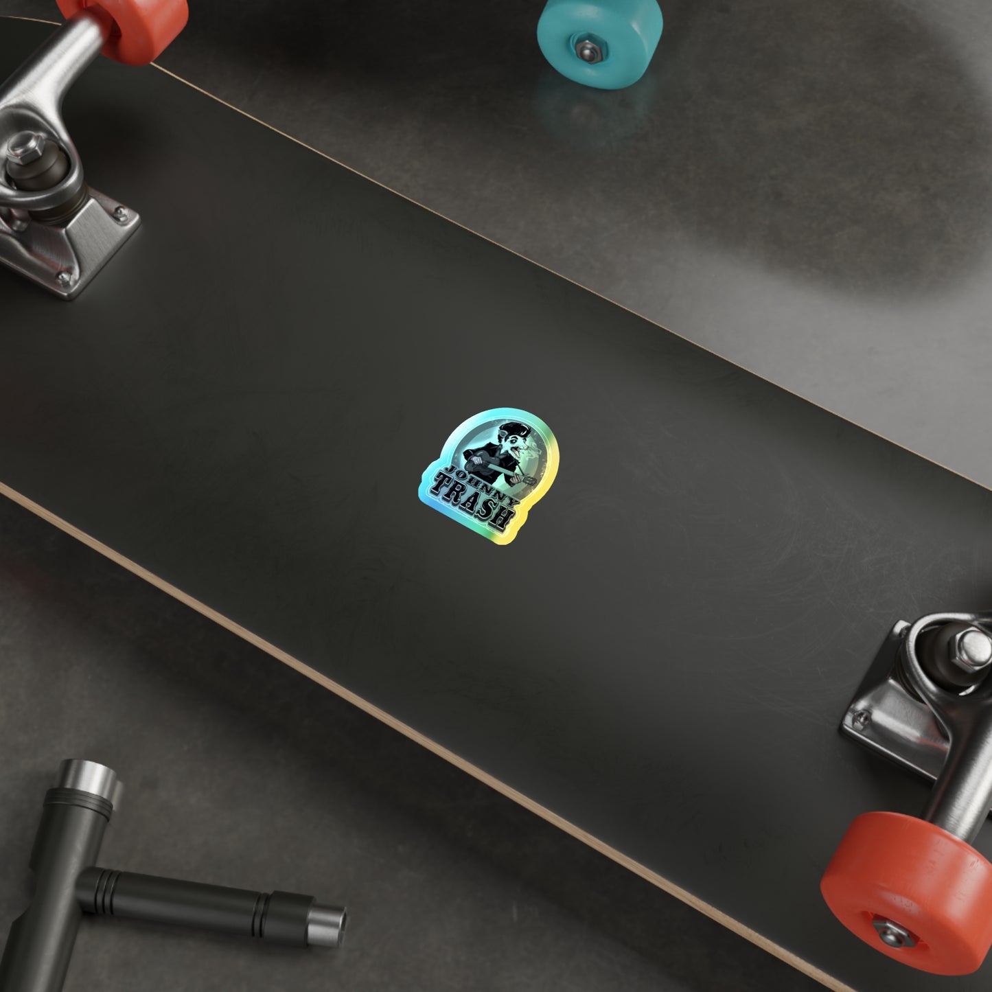 Johnny Trash Holographic Die-cut Stickers
