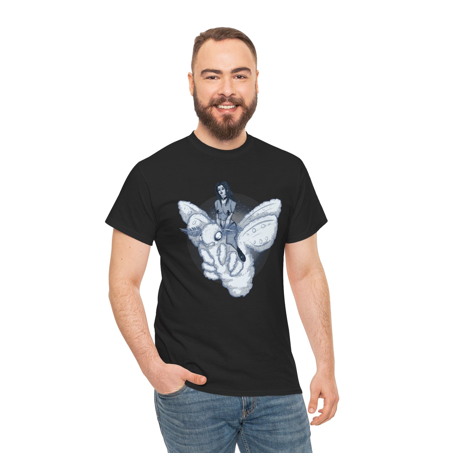 Goth On A Moth Unisex Heavy Cotton Tee