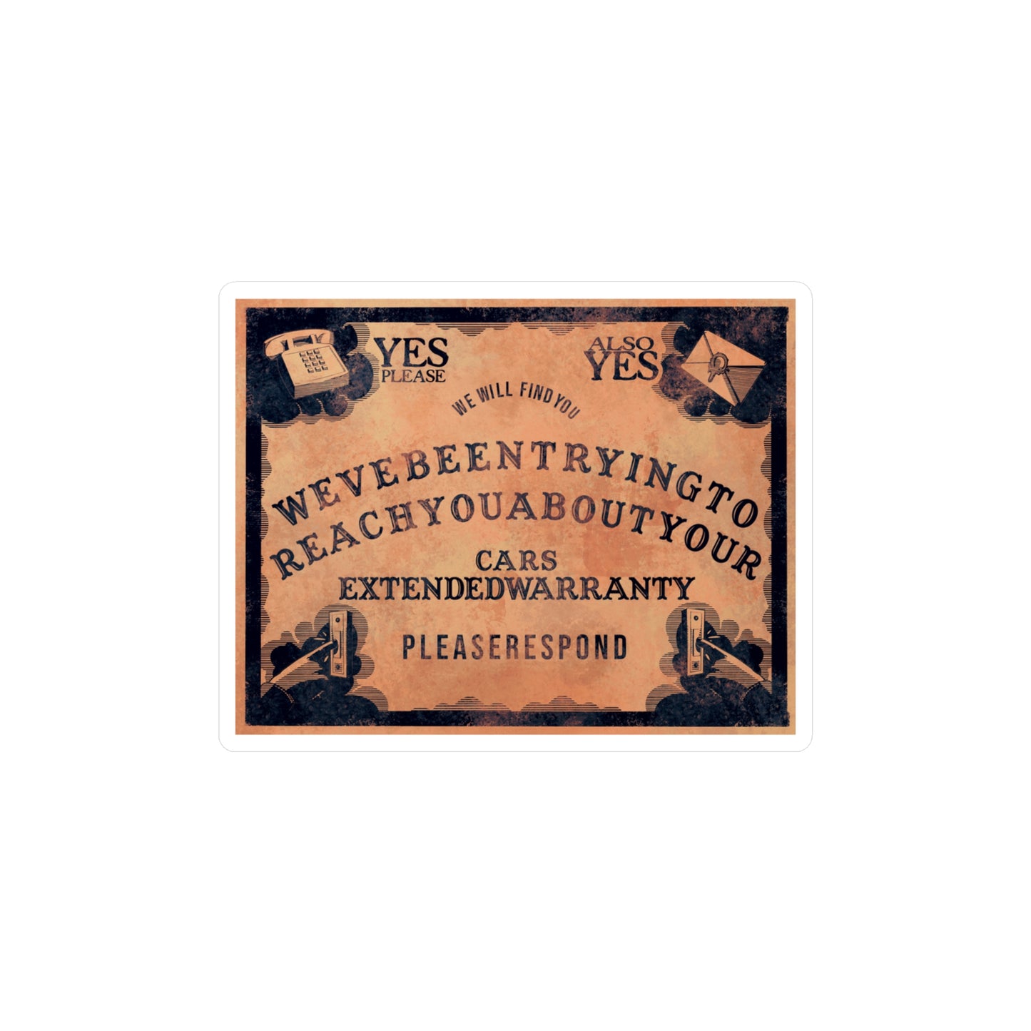 Warrantuija Board Kiss-Cut Vinyl Decal