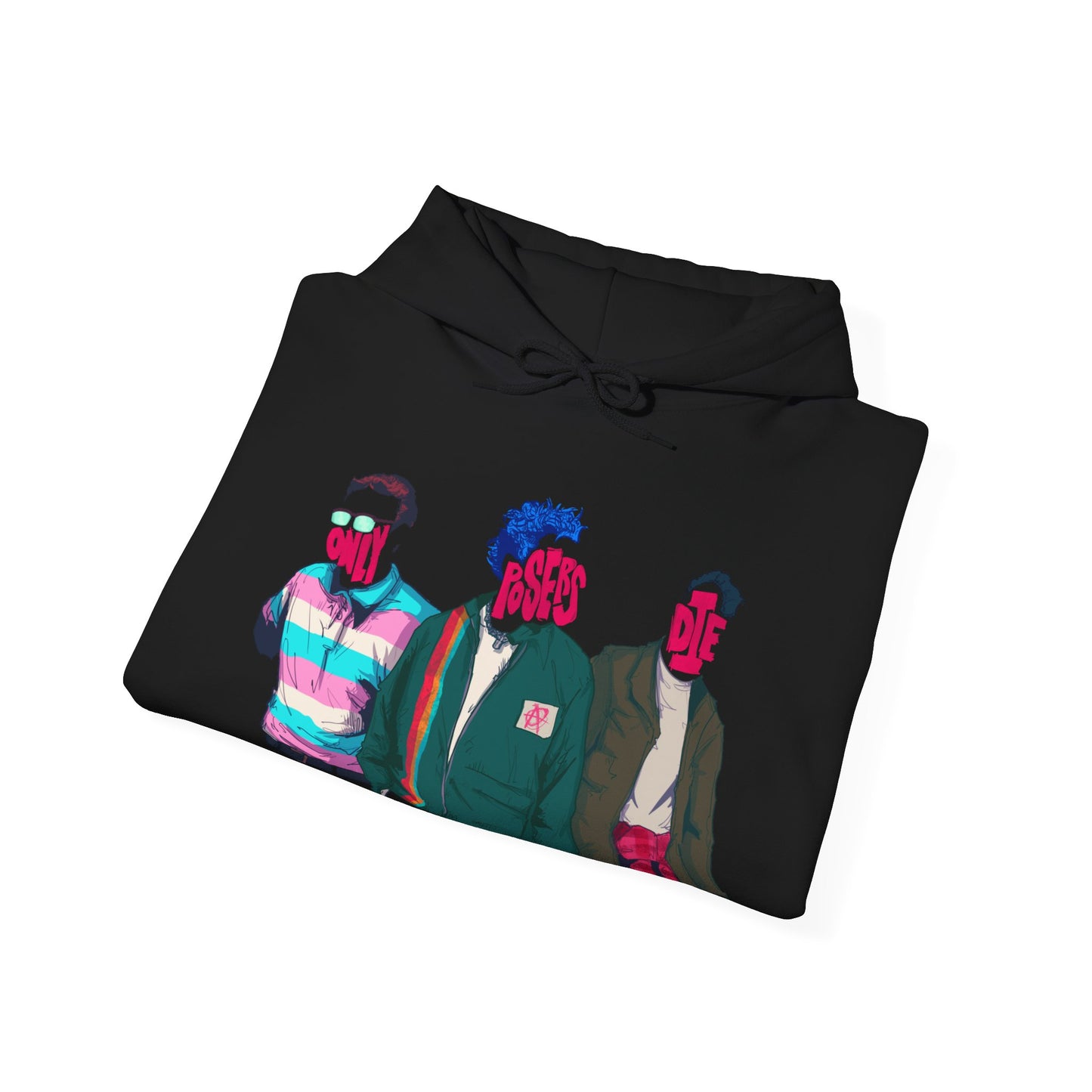 Only Posers Die Unisex Heavy Blend Hooded Sweatshirt